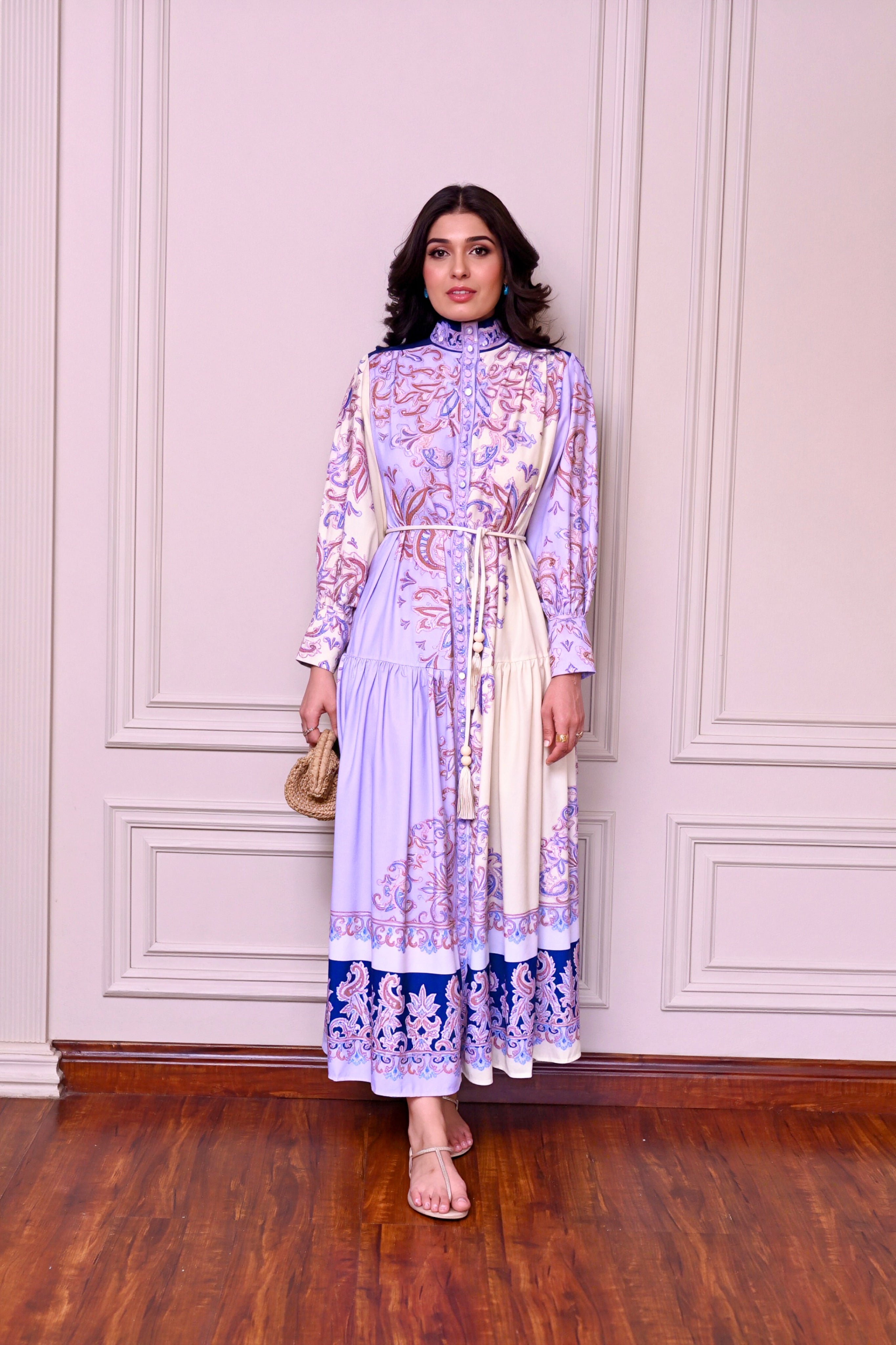 zurich dress with belt zah03