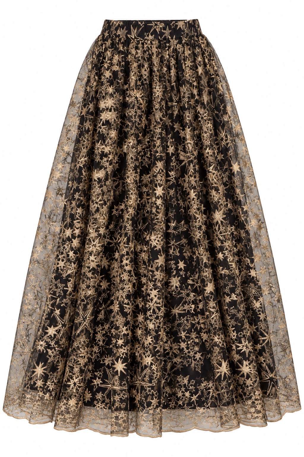 MAXI TUTU SKIRT SILK AND STAR EMBROIDED TULLE  MCL13514