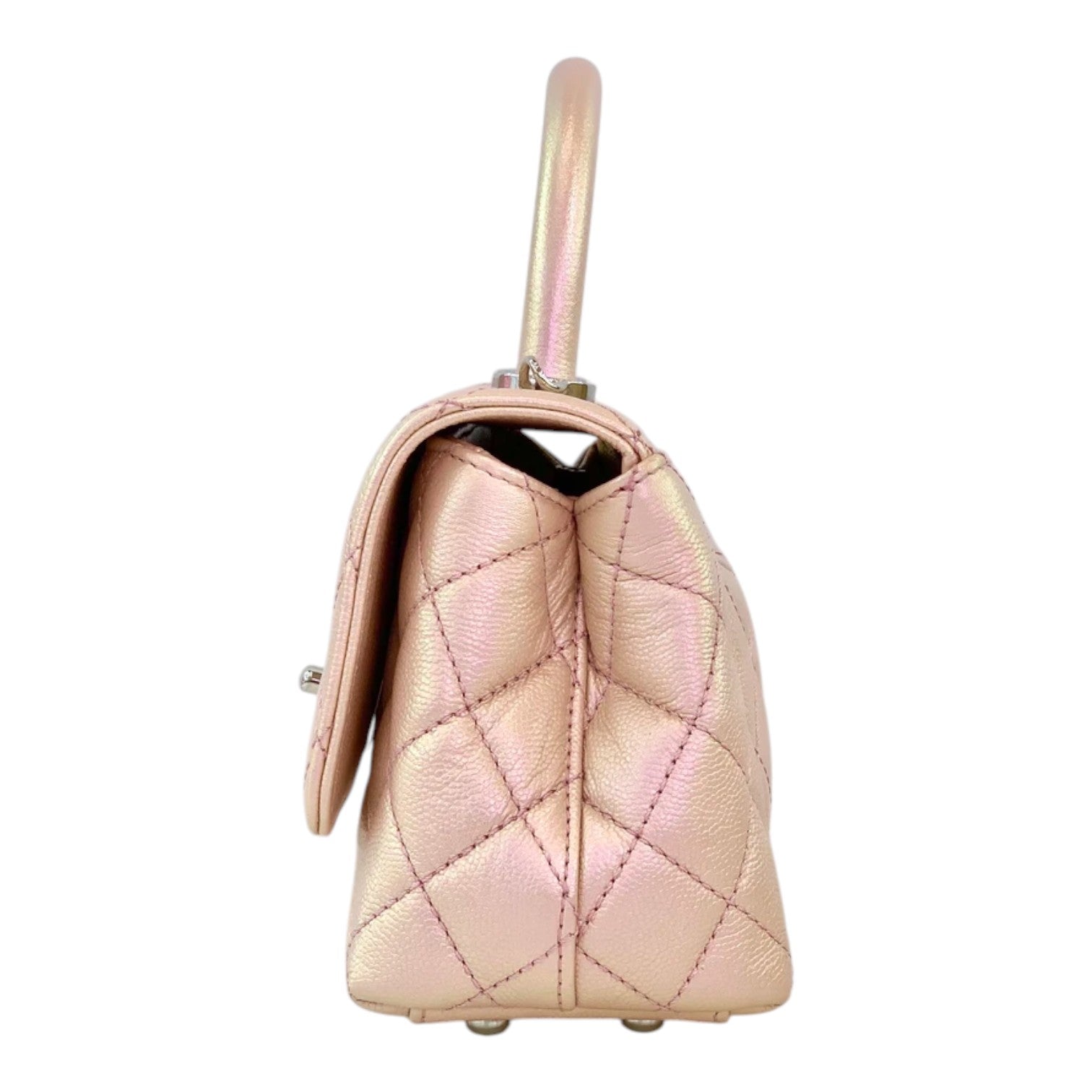 Chanel Coco Handle Mini Bag Coloured Metallic Hardware