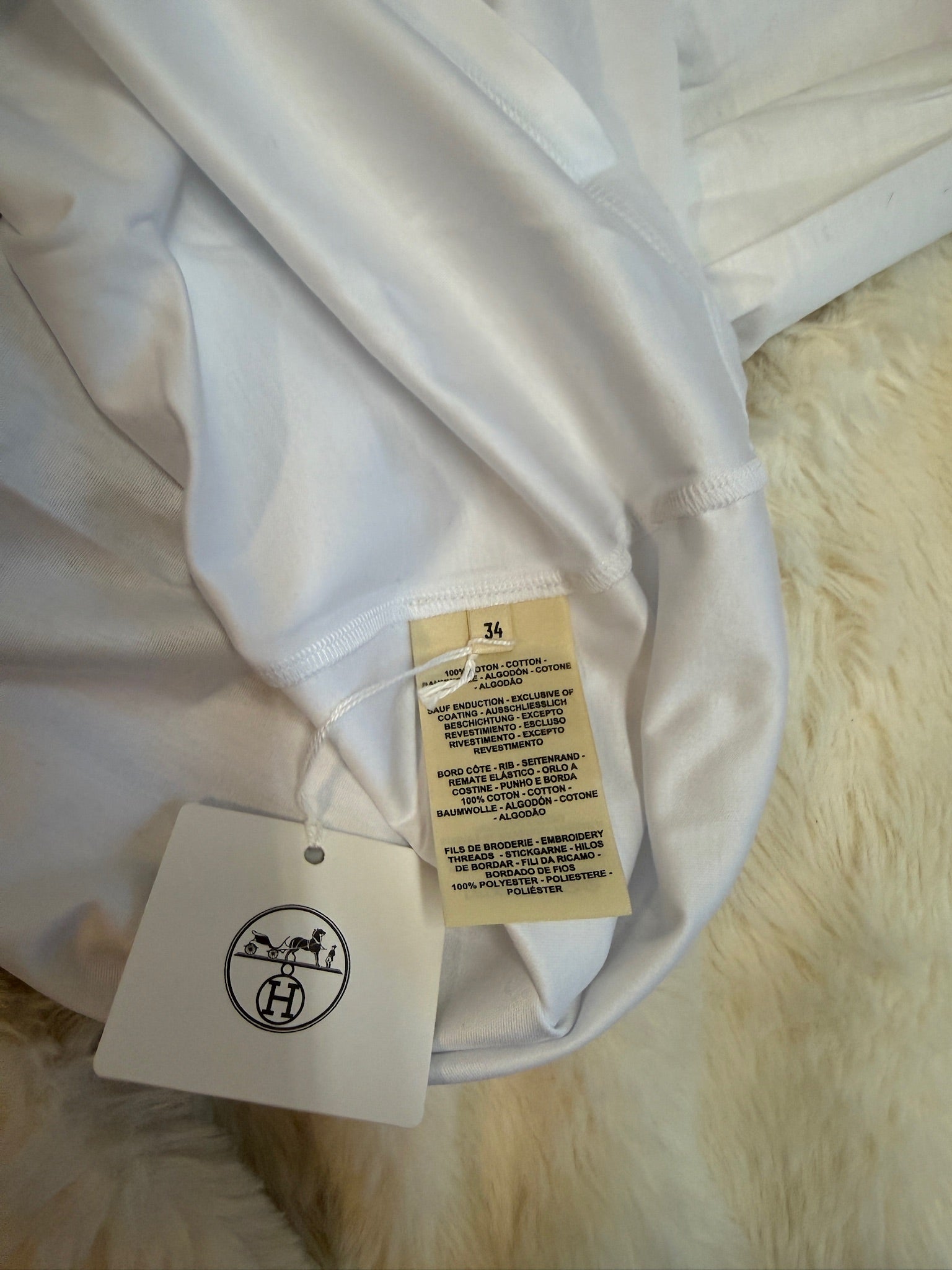 Hermès Shirt Dress - White