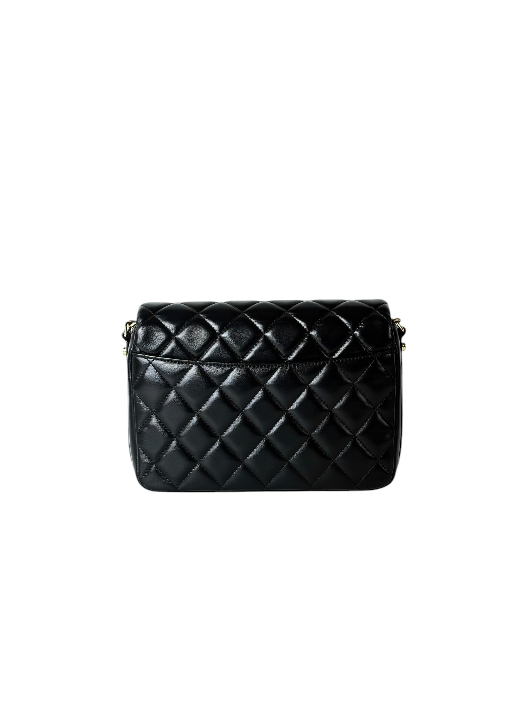 Chanel Black Chain in Lambskin Bag - Full Set