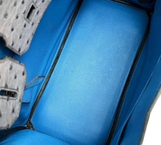 Hermes Birkin 30 Gris Perle/Mykonos GHW SYCYB1093