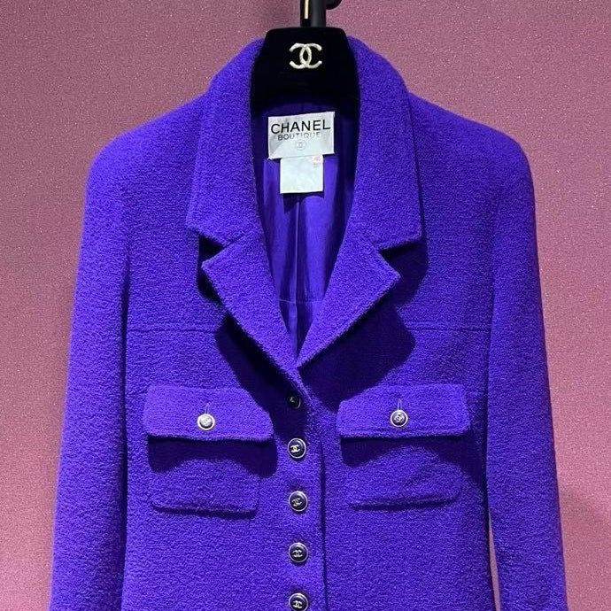 CHANEL 1995 PURPLE BLAZER FT101895
