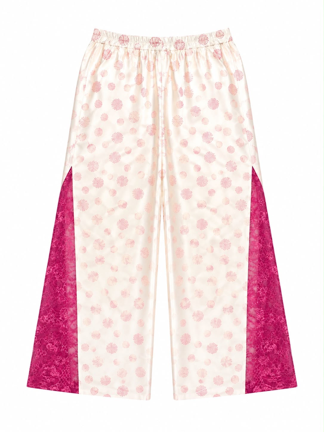 TROUSER JANE POLKA DOTS LACE FUSHIA MCL11664