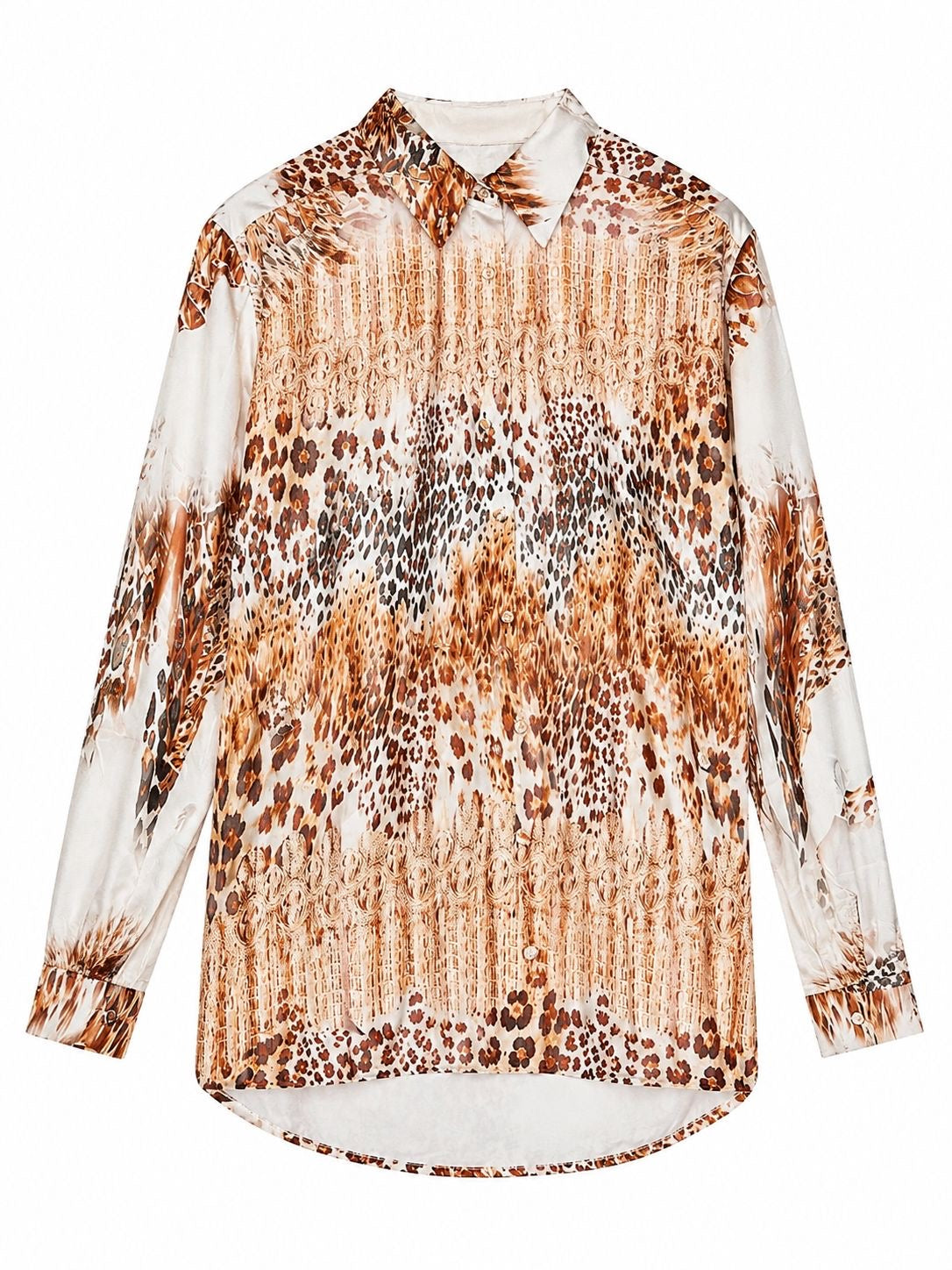 SHIRT BIANCA LEO GRADIENT BEIGE  MCL12040