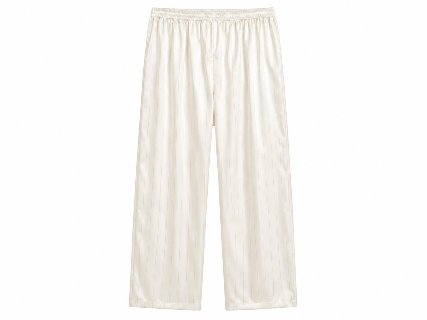 Maison Clad TROUSER  PINSTRIPES OFF WHITE LIGHT YELLOW MCL11492