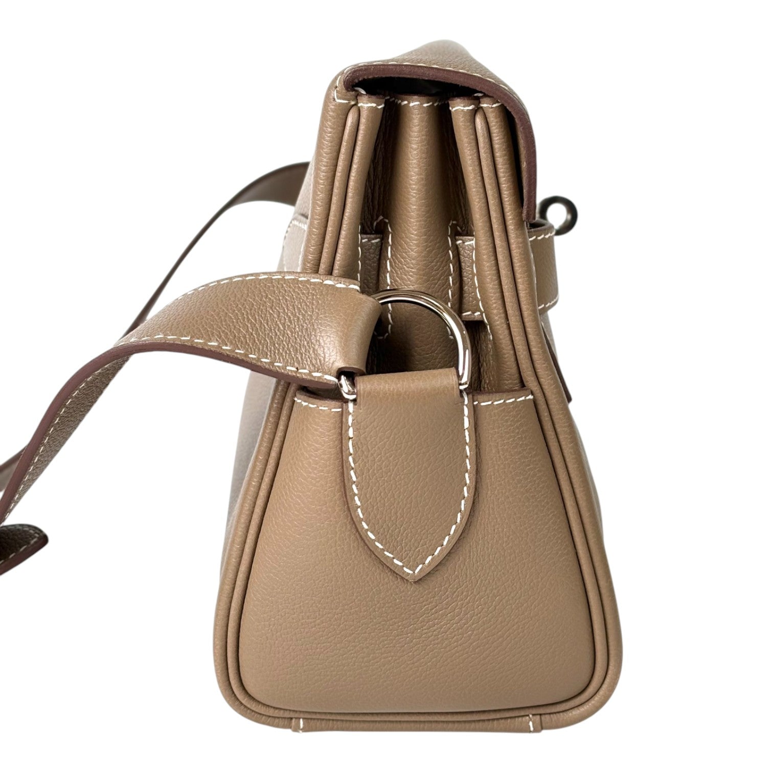 Hermes Kelly Messenger Bag in Etoupe Evercolor