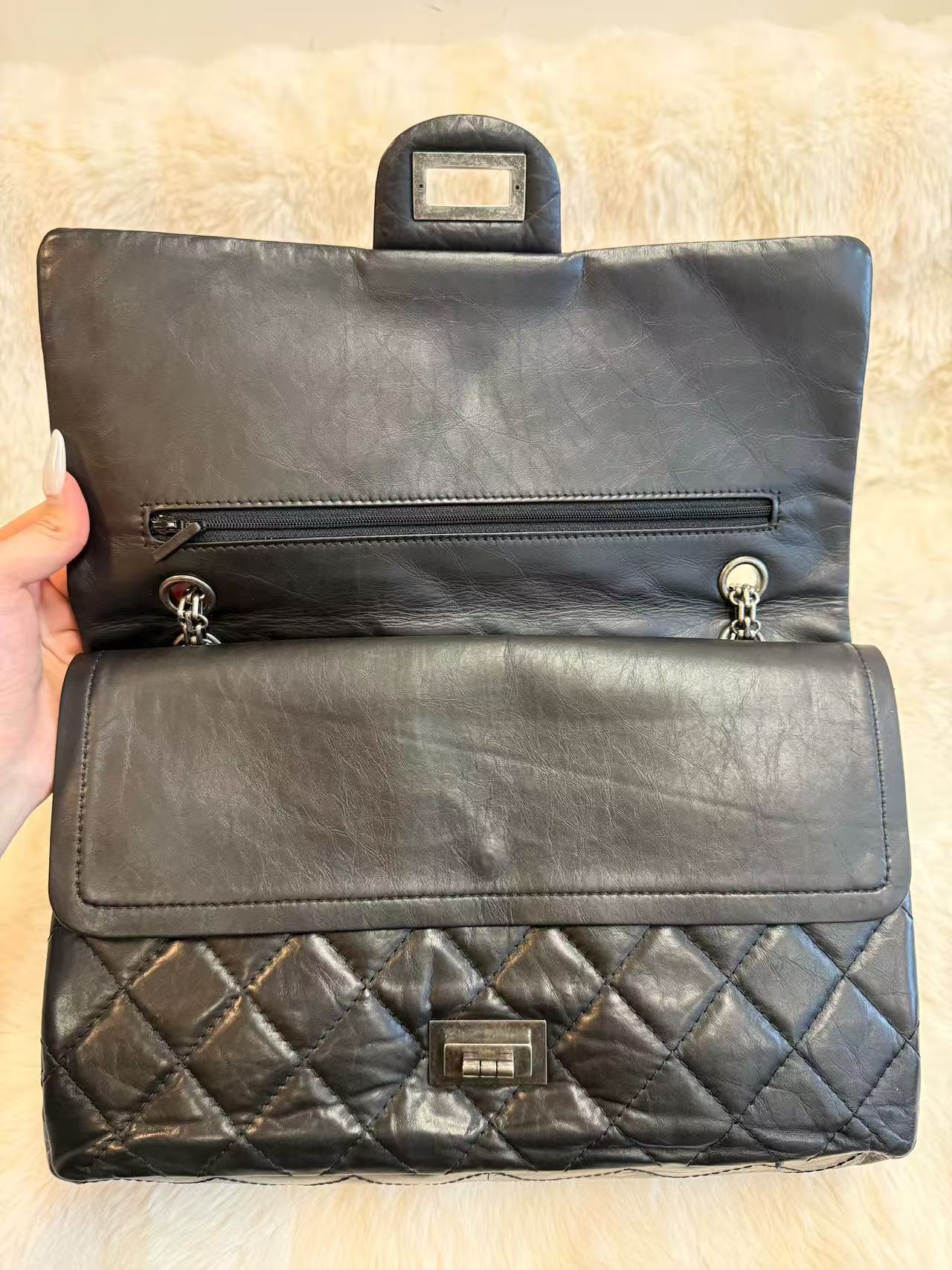 Chanel 2.55 Black Flap Bag