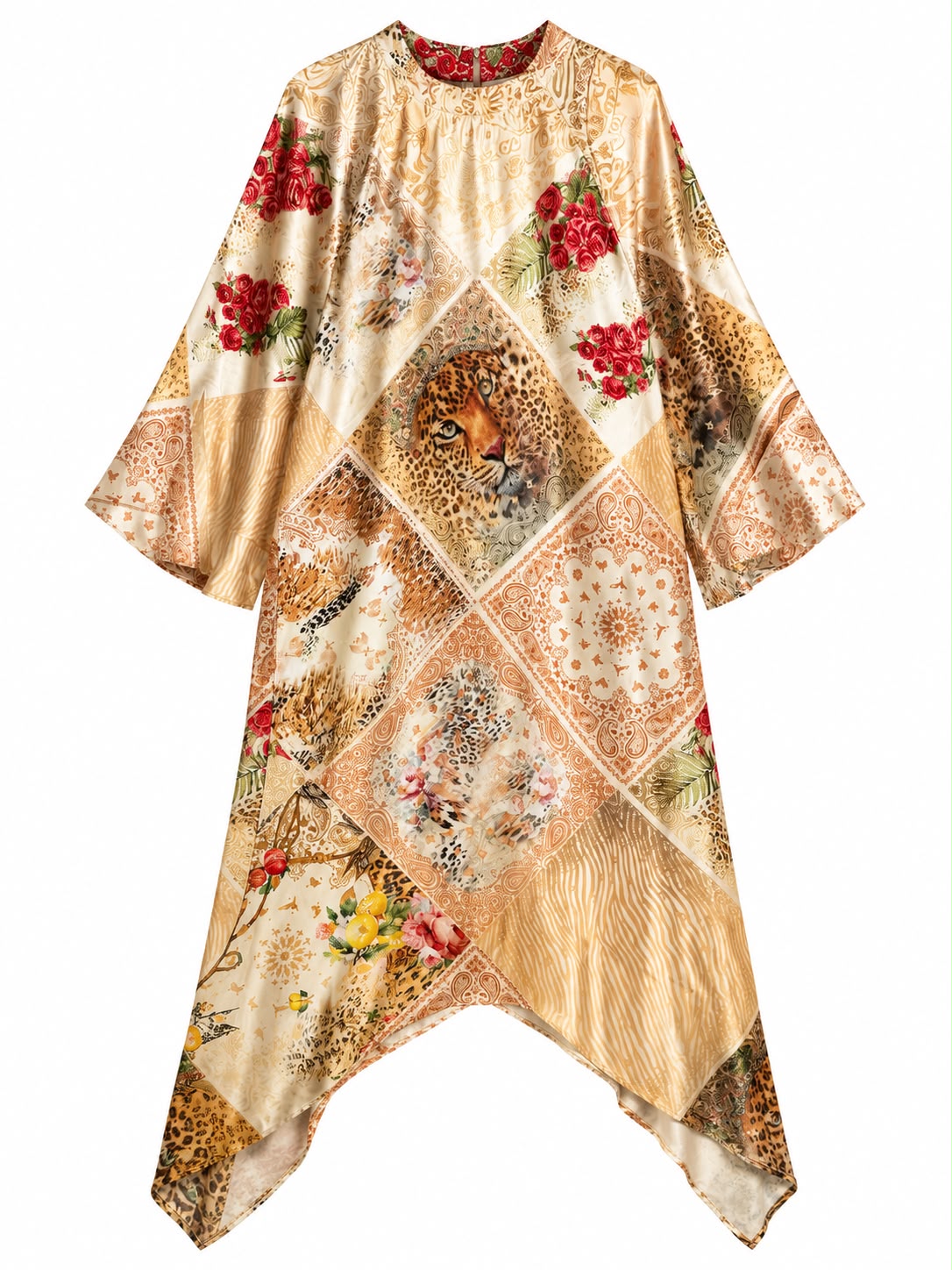 DRESS ESMY BANDANA LEO BEIGE MCL13135