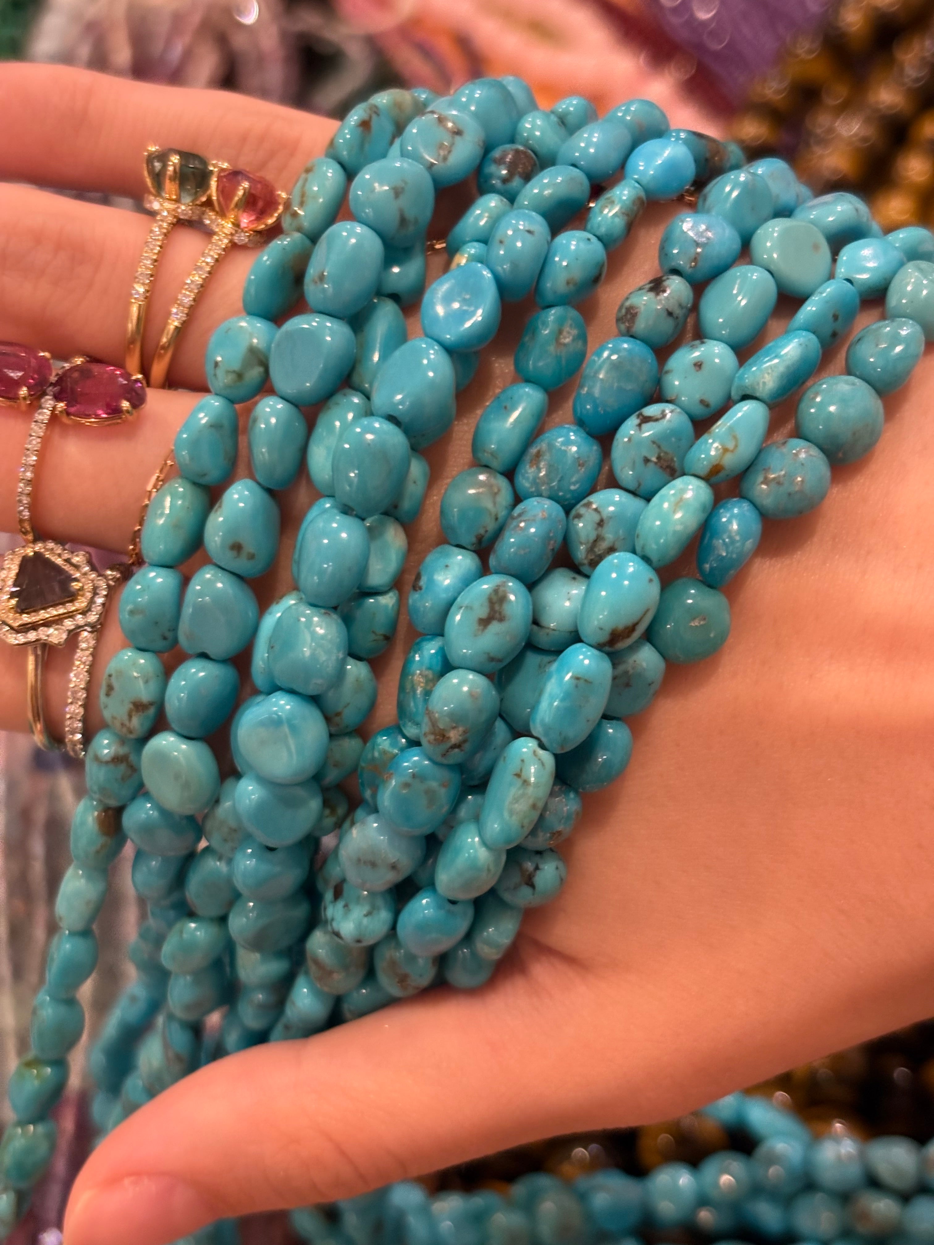 Turquoise Beads DXBCS4498