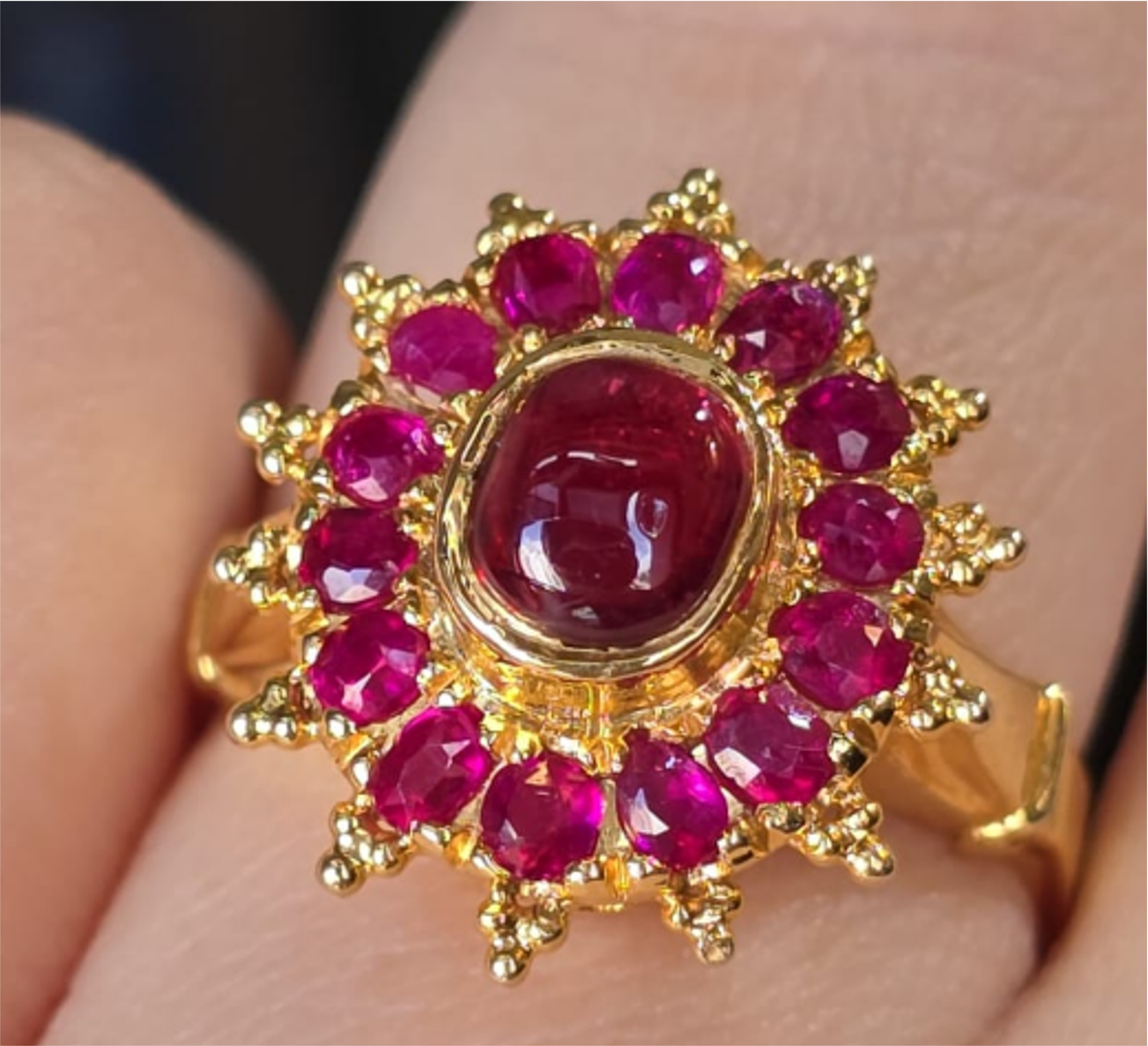 1.32ct Spinel with Ruby Ring SYCB49