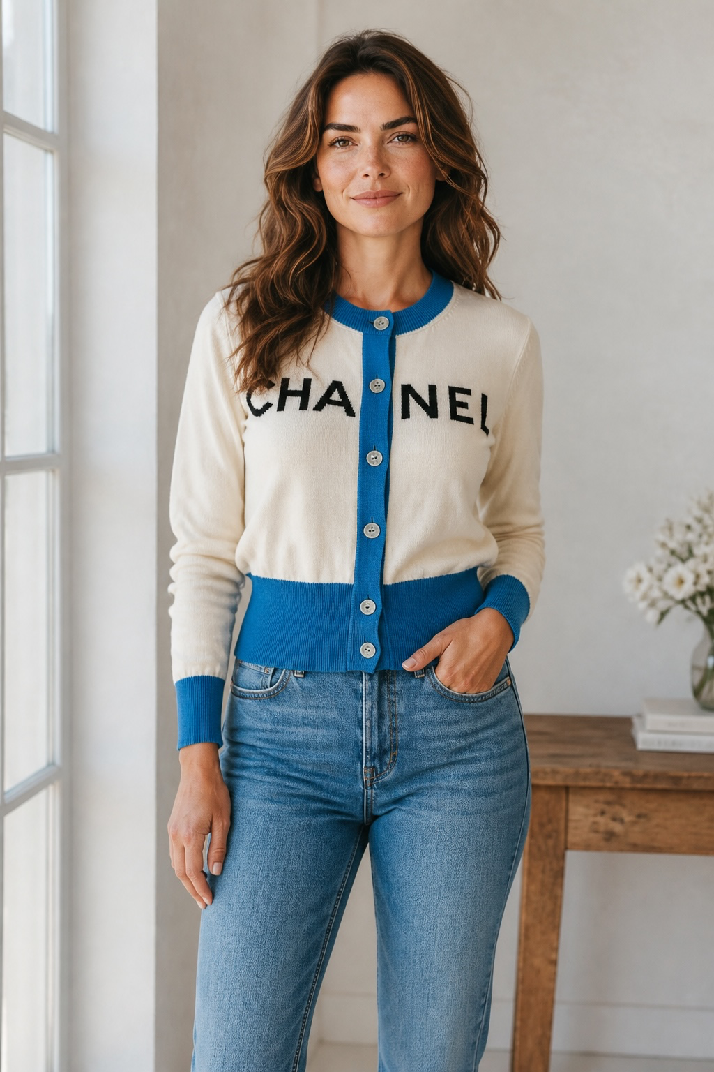 CHANEL 34 blue FT101921  DXBS6431