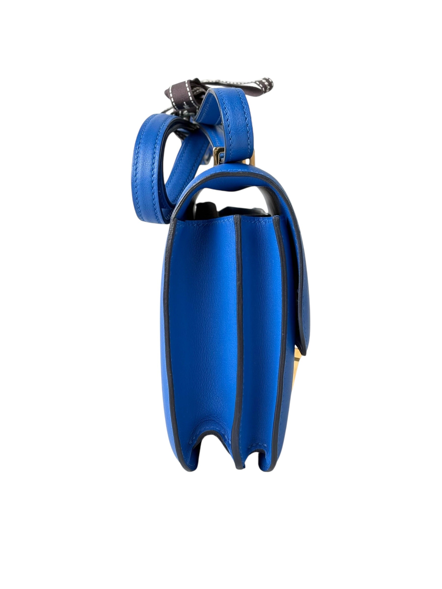 Hermes Constance Mini Bag Blue in Swift with GHW