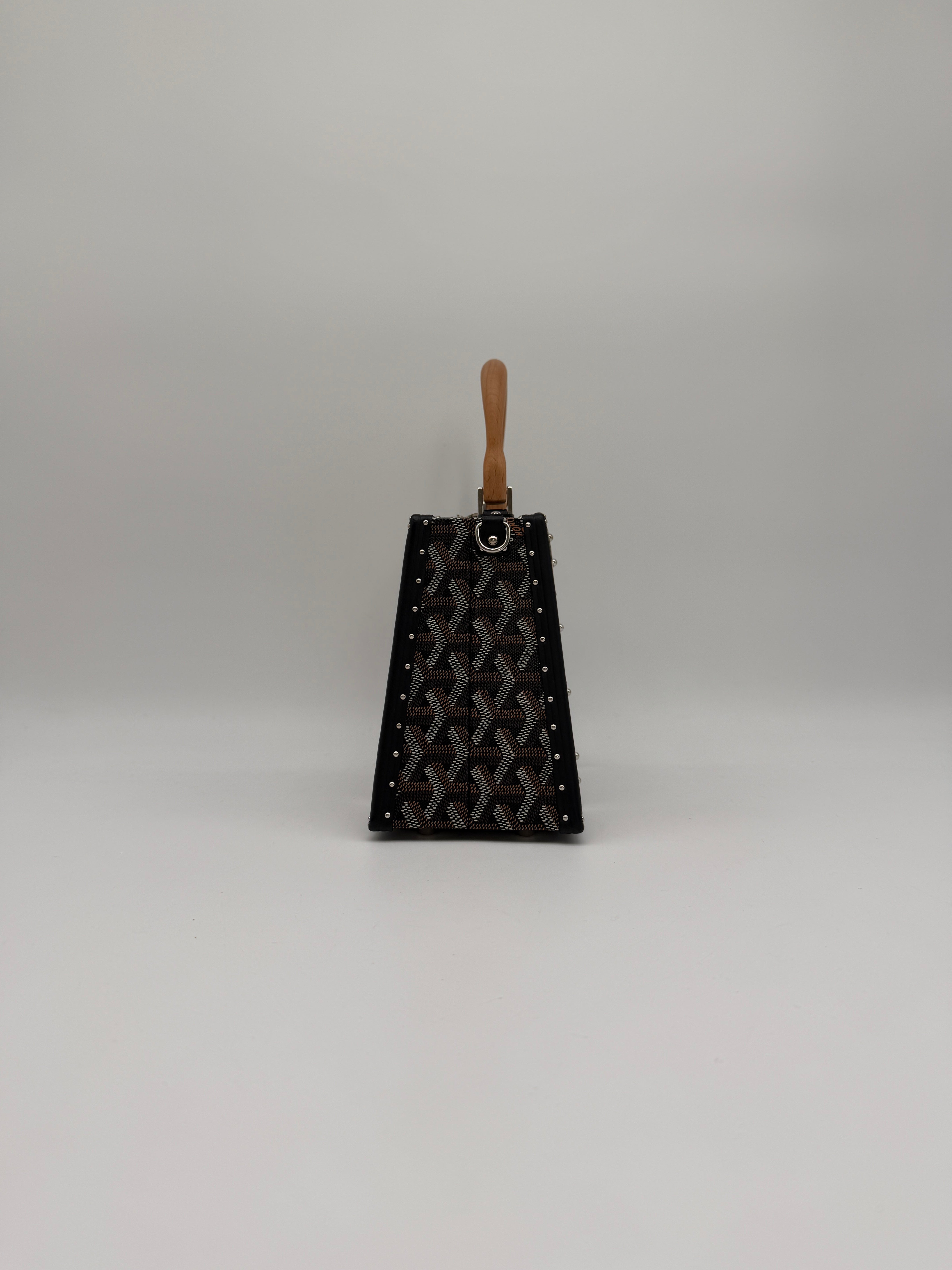 Goyard Saïgon Mini Trunk Bag Black Palladium Hardware