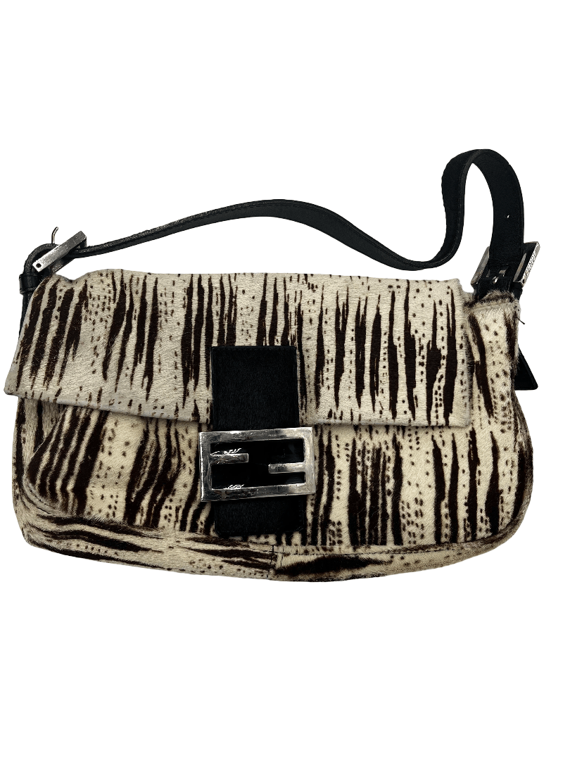 Fendi Baguette Bag Printed Pony Hair Product Image