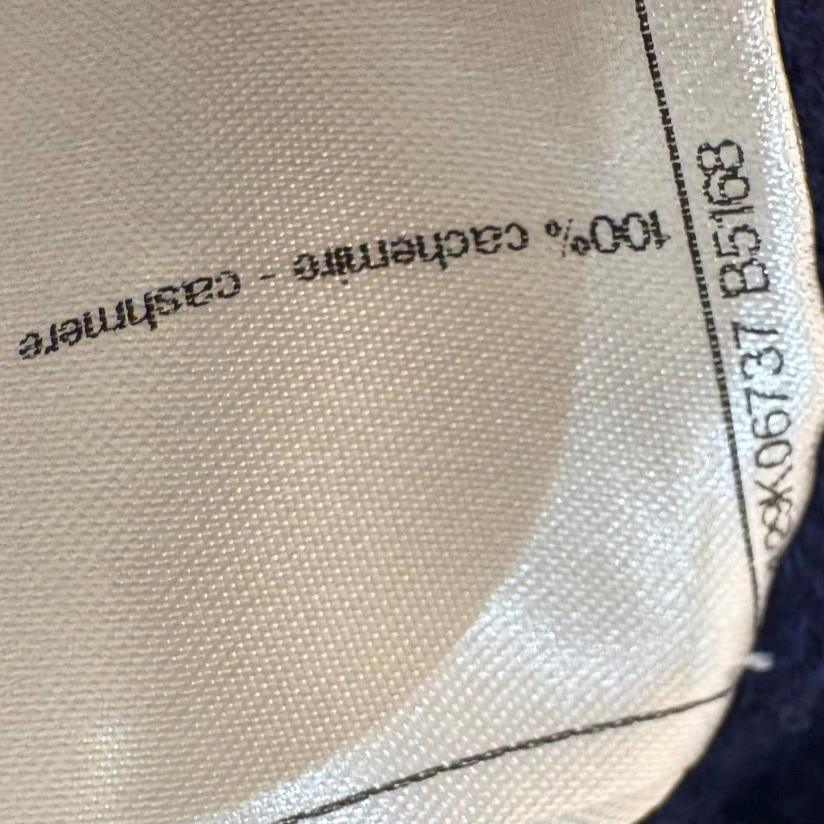 Chanel Cardigan Cashmere Blue/Red 36 Jacket