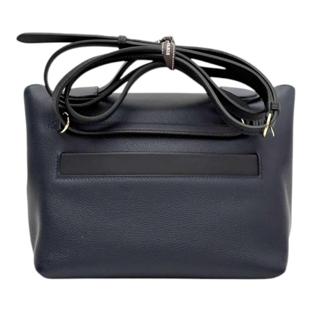 Hermes 2424 Mini Blue Bag in Evercolor with PHW