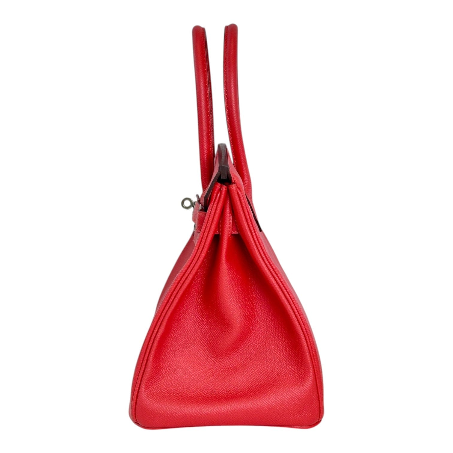 Hermes Red Birkin 30cm Bag in Epsom with PHW