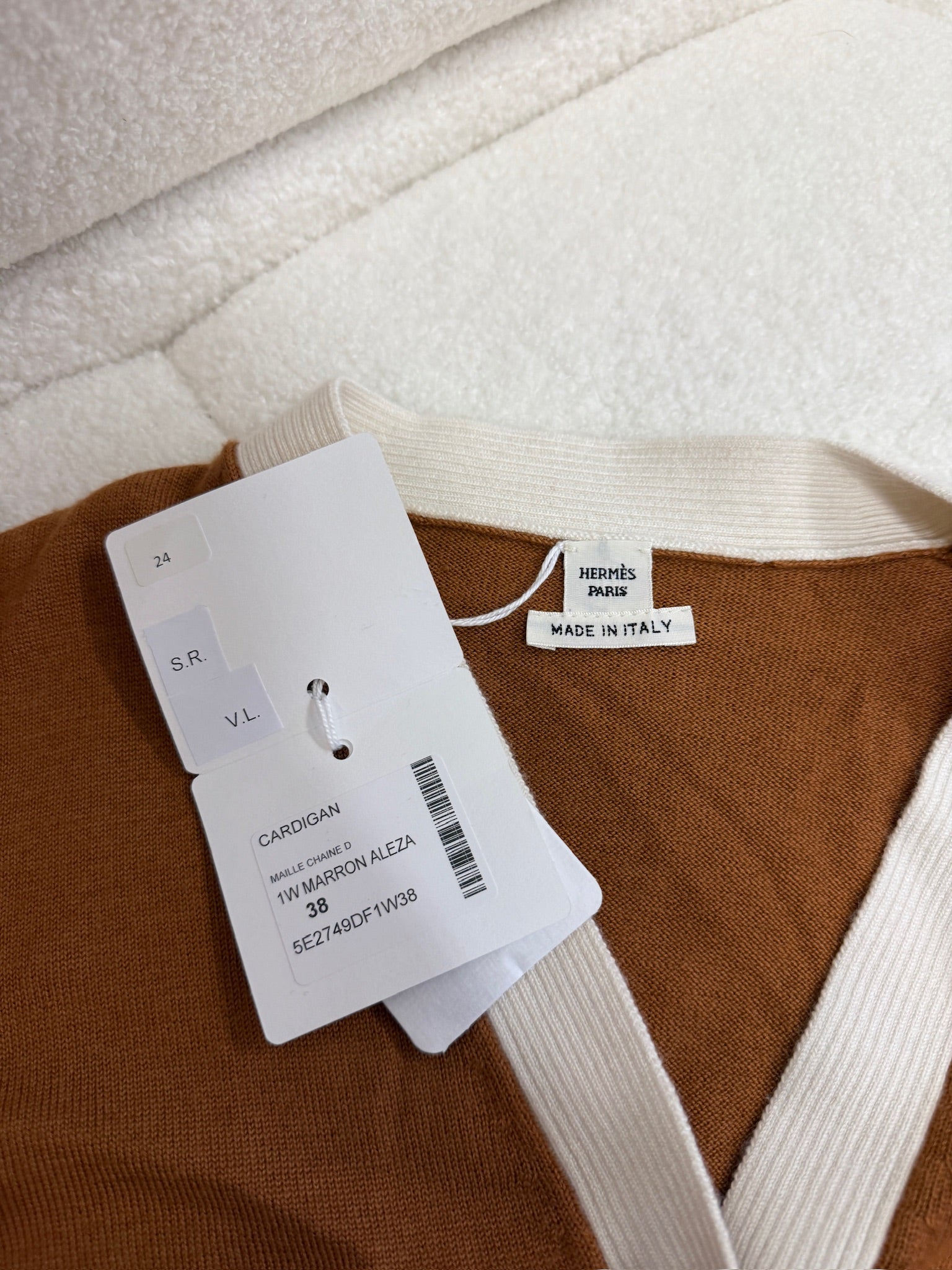 Hermès Chain Detail Cardigan - Marron Aleza
