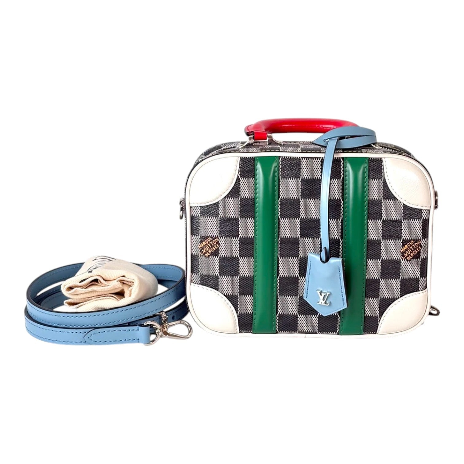 Louis Vuitton Mini Multi Coloured & Damier Valisette Luggage Bag