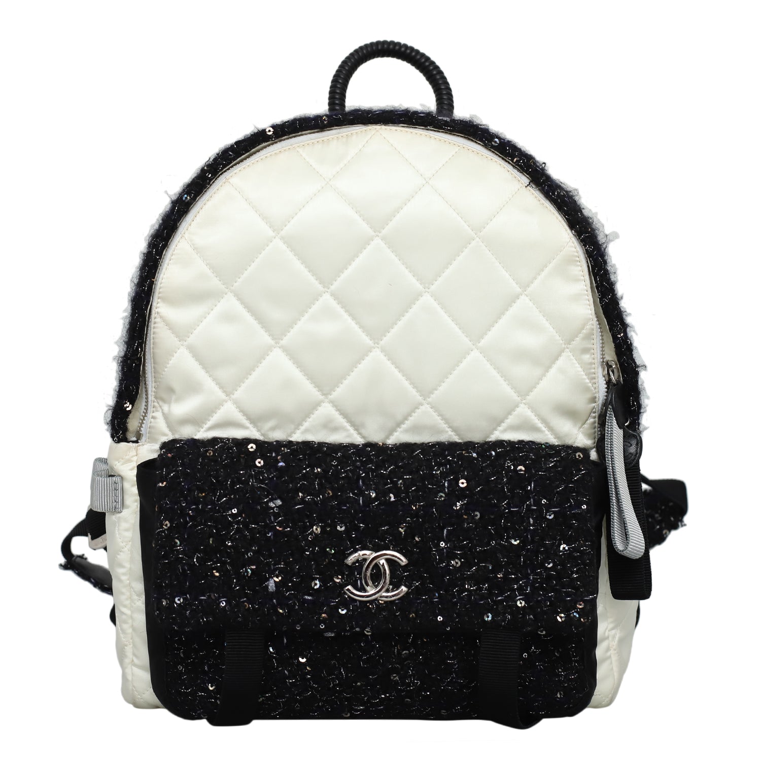 Chanel Quilted Nylon & Tweed Backpack CHA10289B