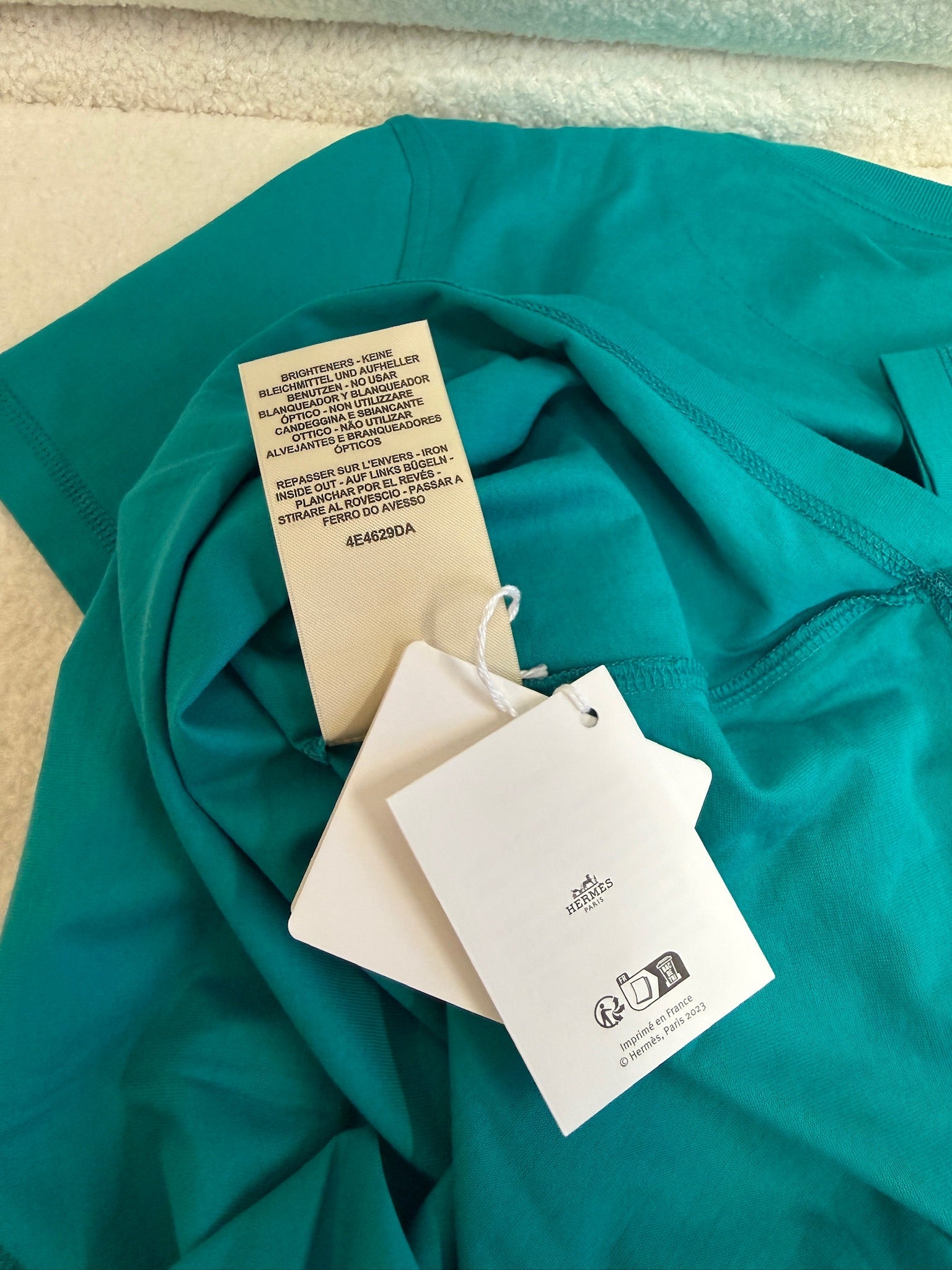 Hermès Embroidered T-Shirt - Emerald Green