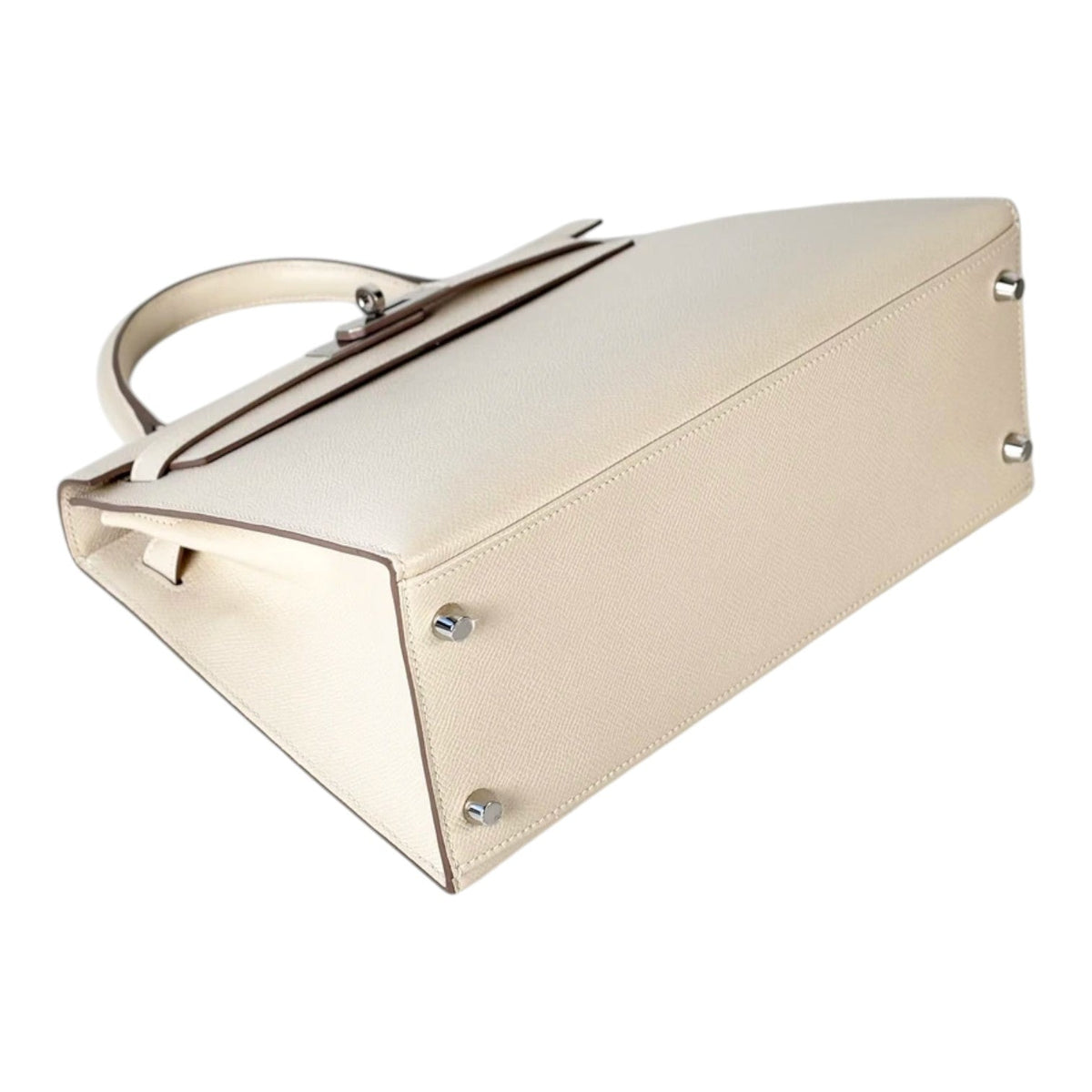 Hermes Kelly 28cm in Craie Epsom Bag