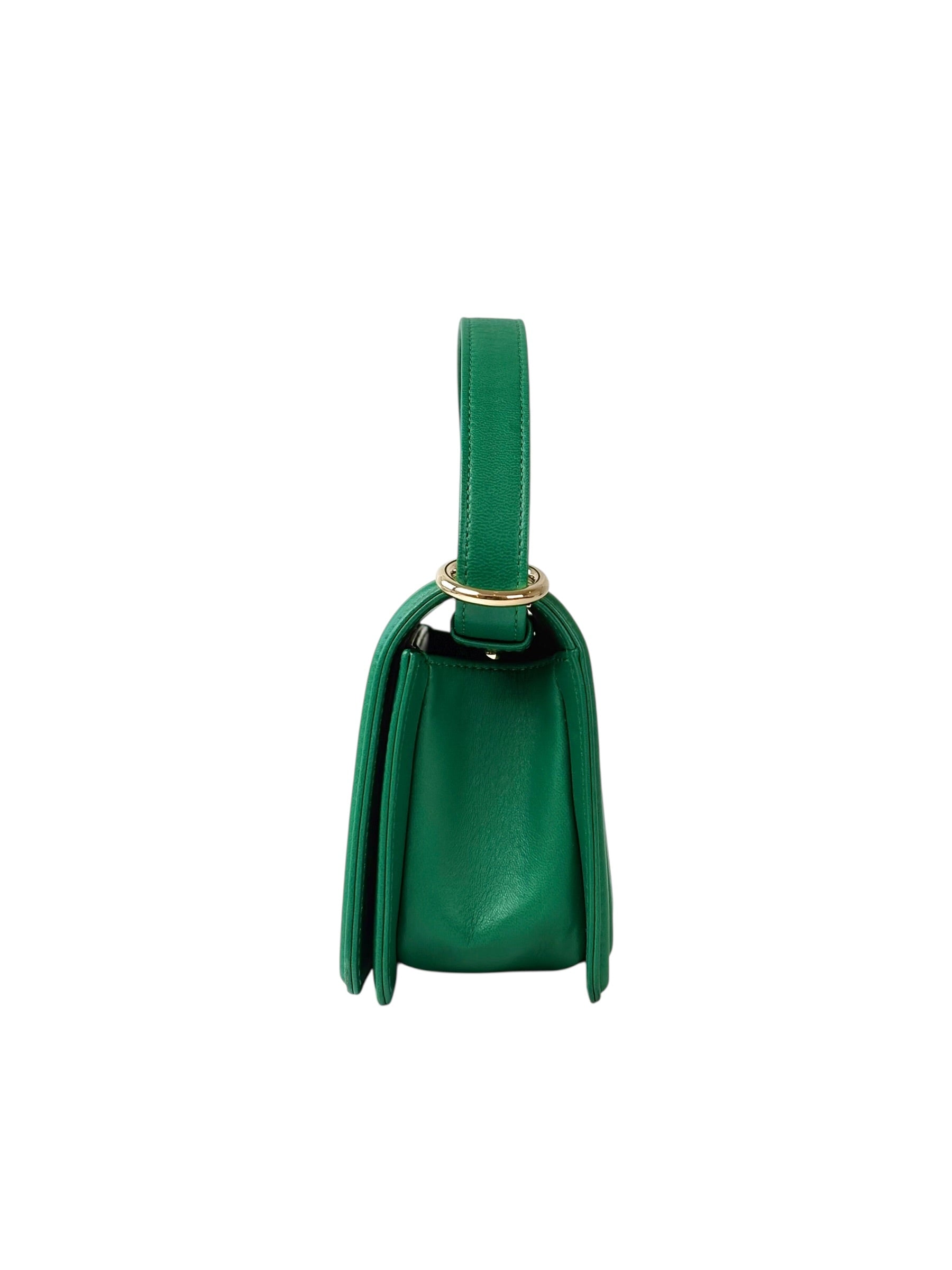 Chanel Small Green Boy Bag