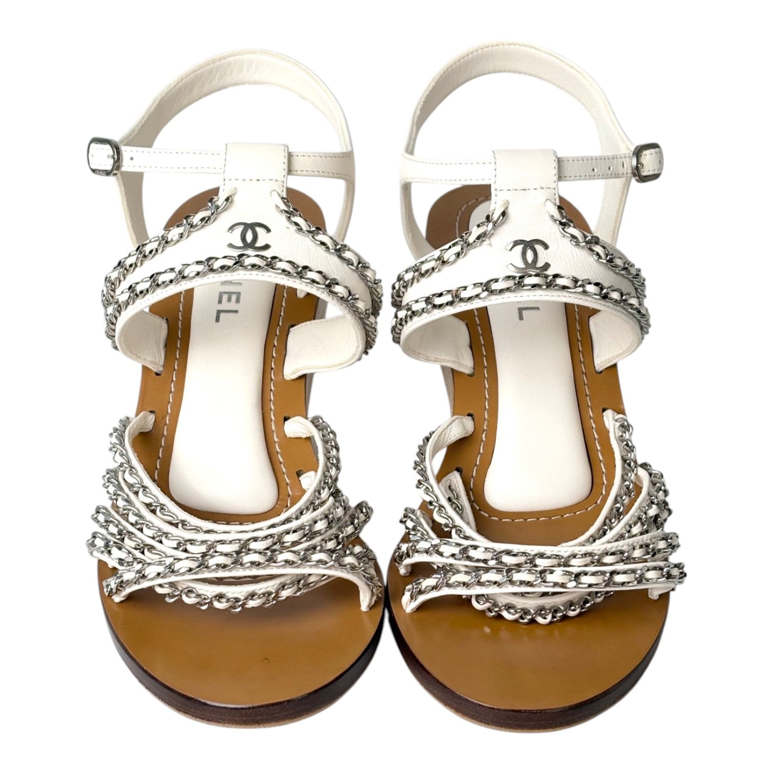 Chanel Strappy Sandal Shoes - size 40