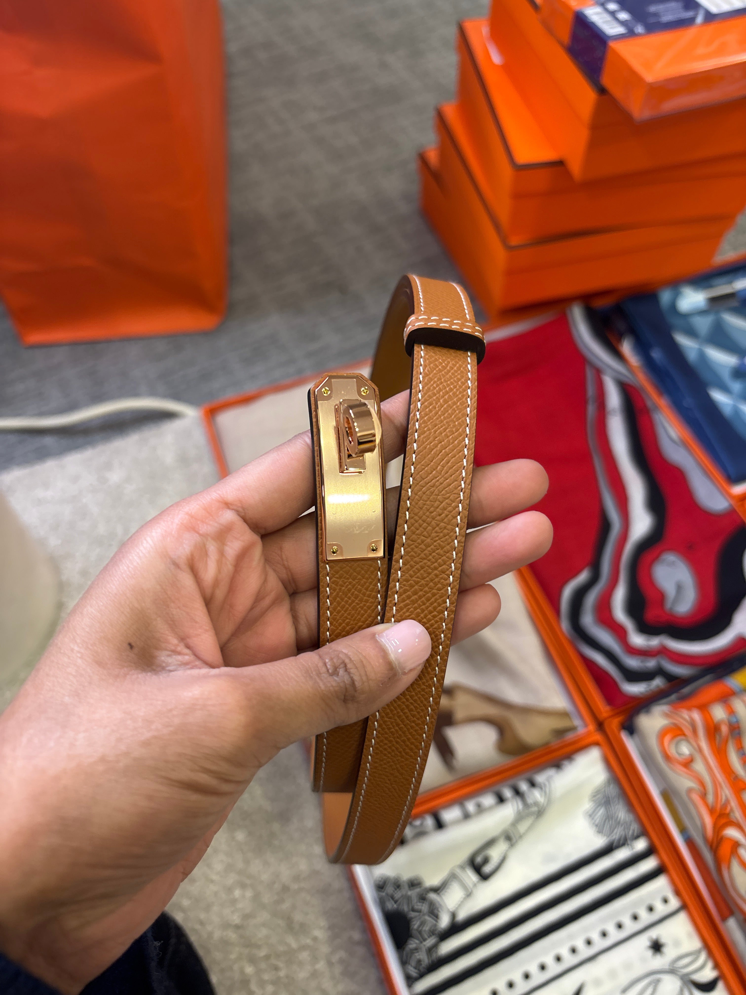 Hermes gold with rose gold ALC3691