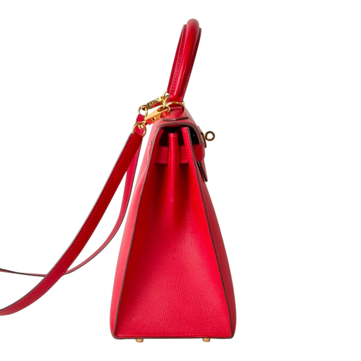 Hermes Kelly 28cm Bag in Red Epsom with GHW