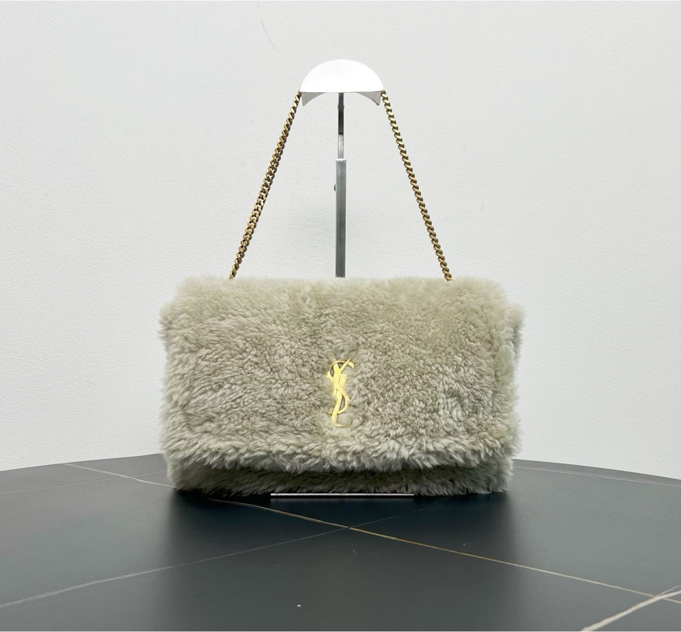 YSL fur shoulder bag (with receipt) 30 10513700