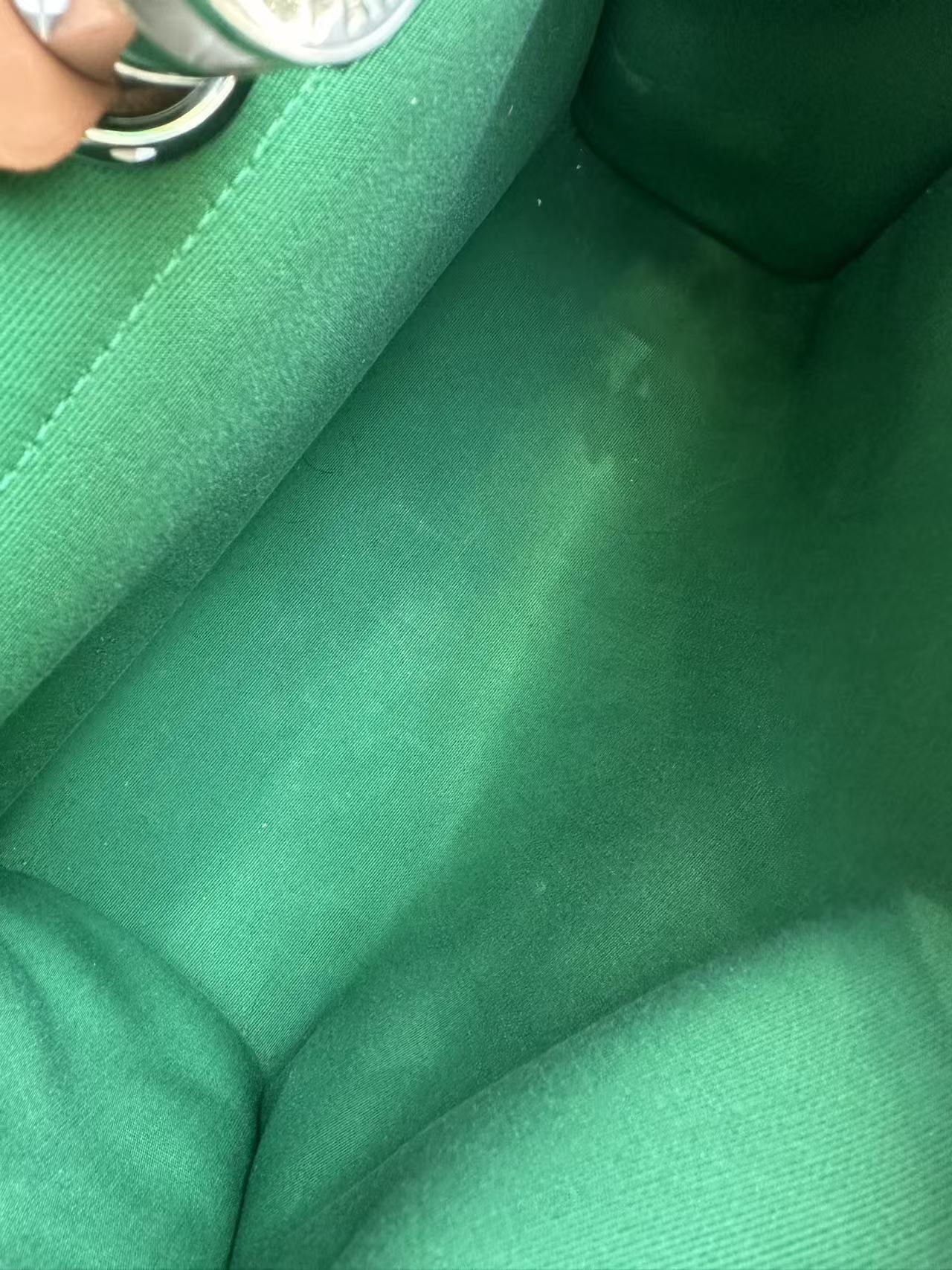 Hermès green herbag31 good condition stamp X