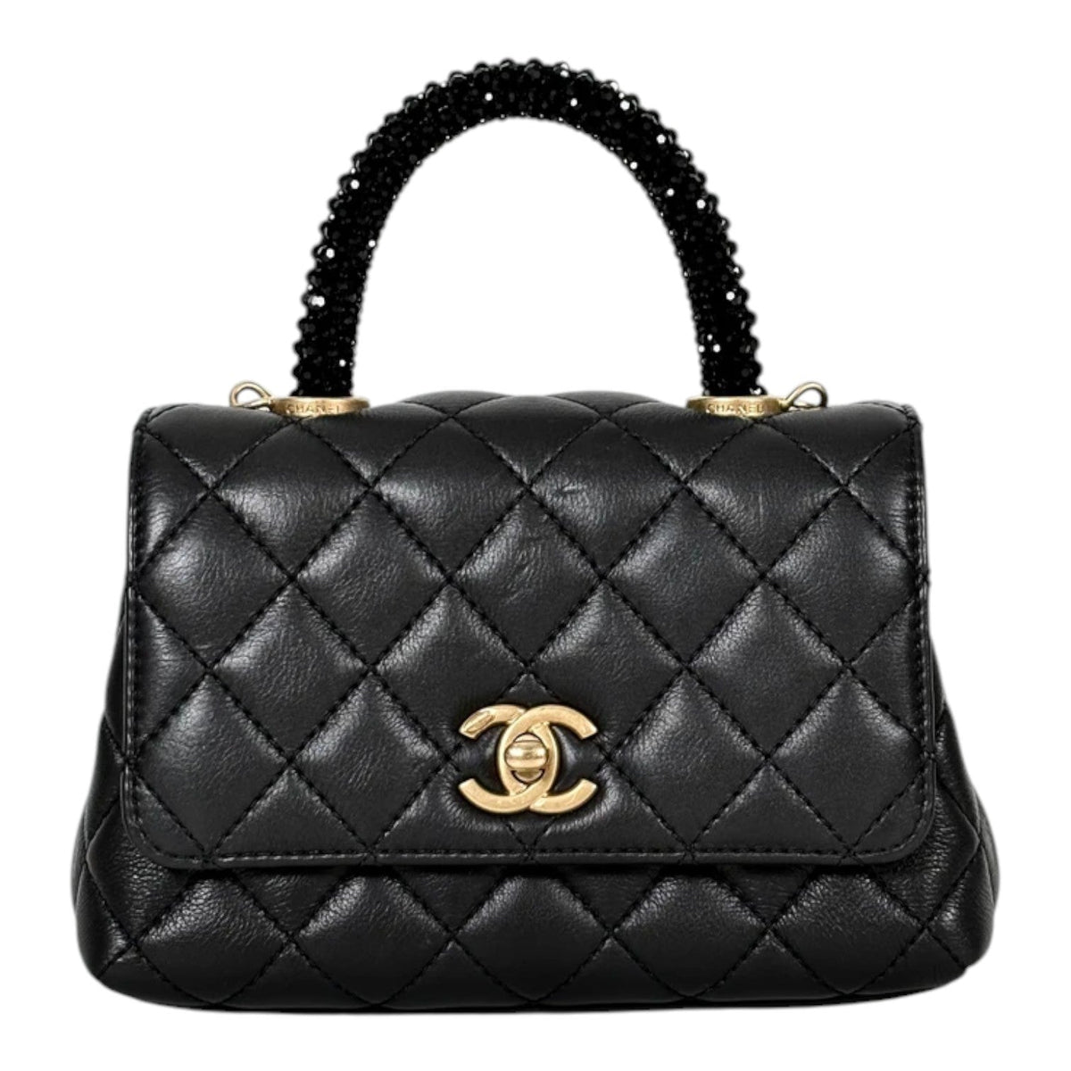 Chanel Crystal Top Handle Mini Coco Bag