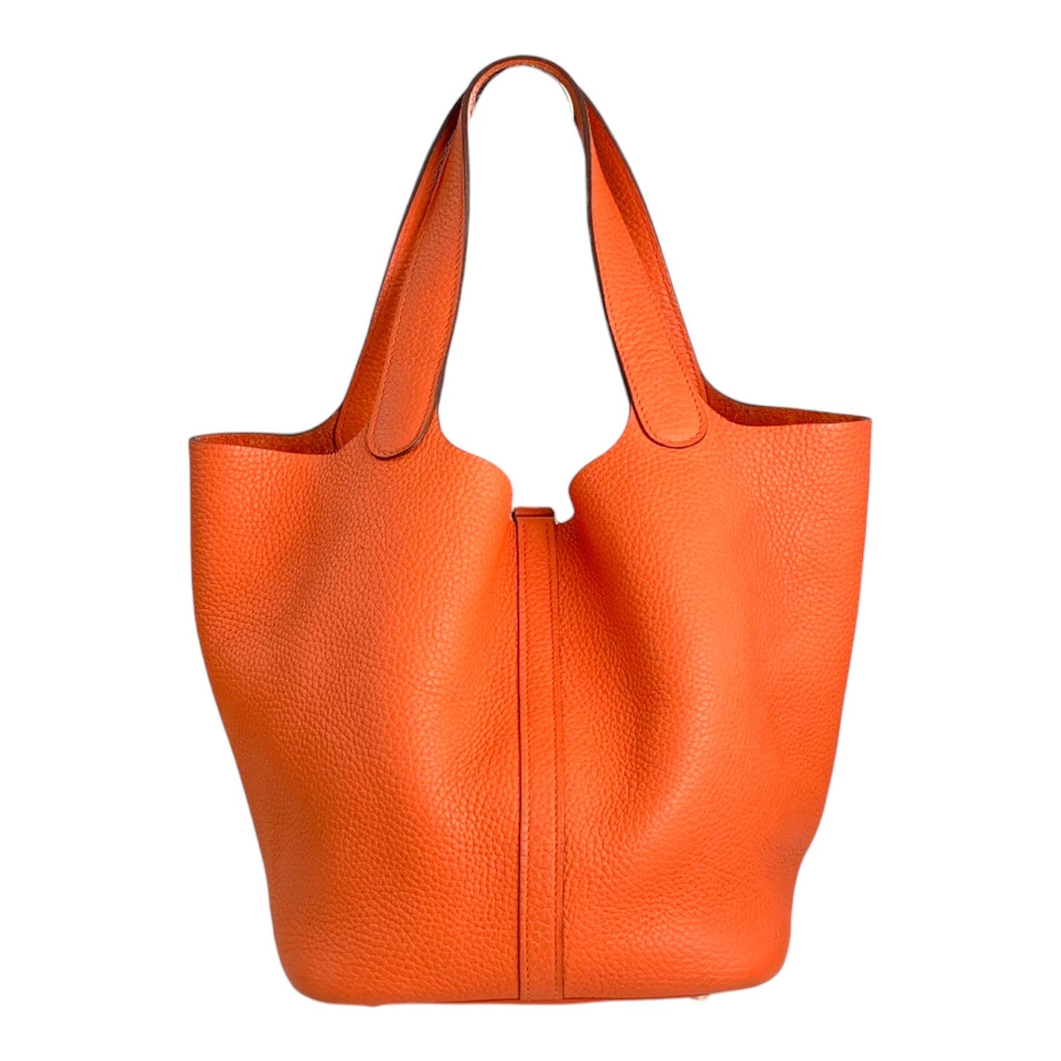 Hermes Picotin 22 Orange Bag in Clemence