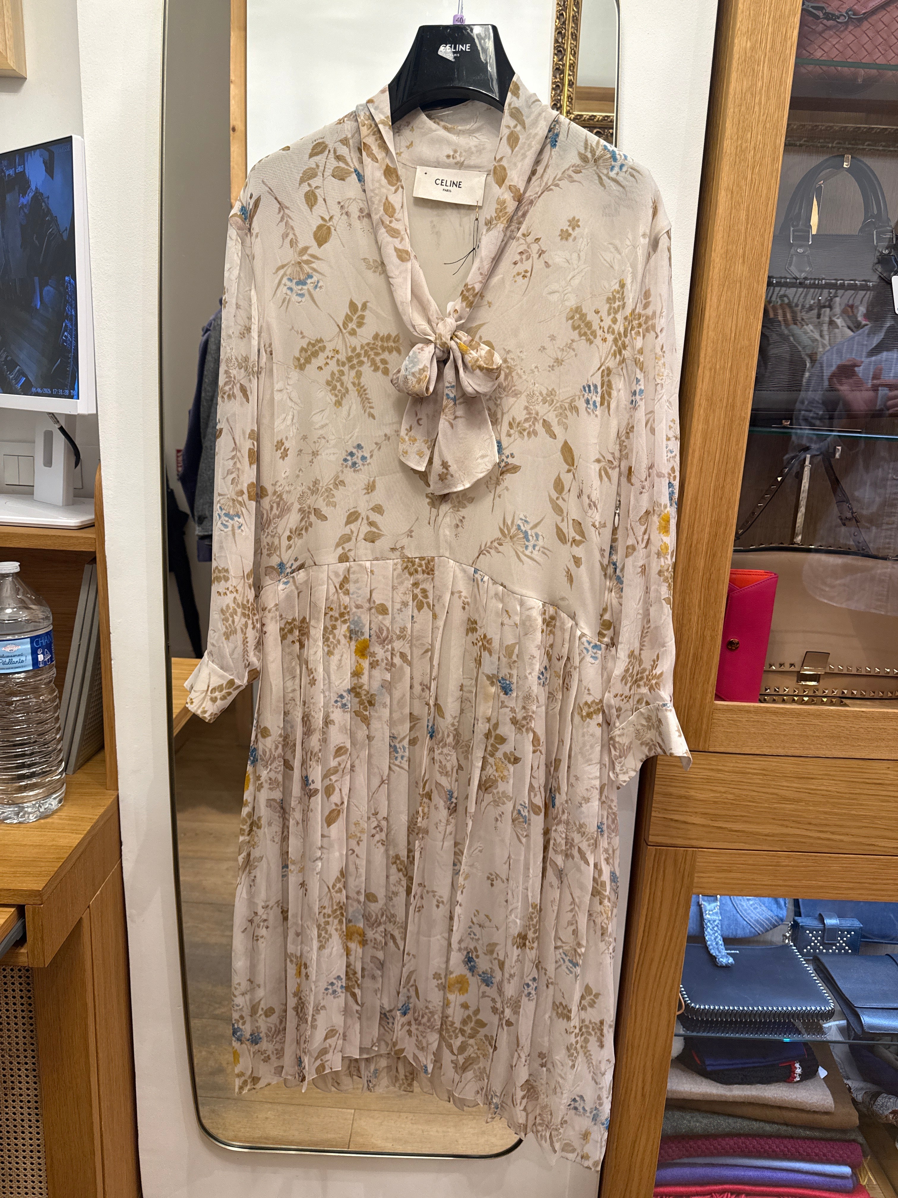 Celine Flower silk dress AGC3628