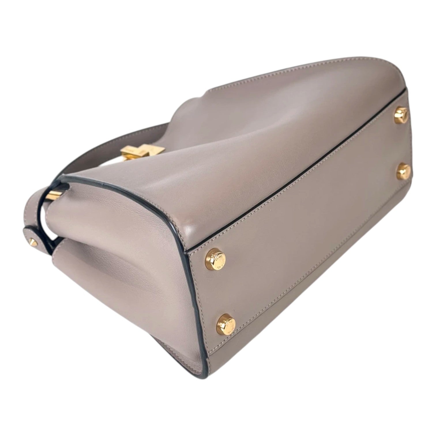 Fendi Small Taupe Peekaboo Bag with Strap