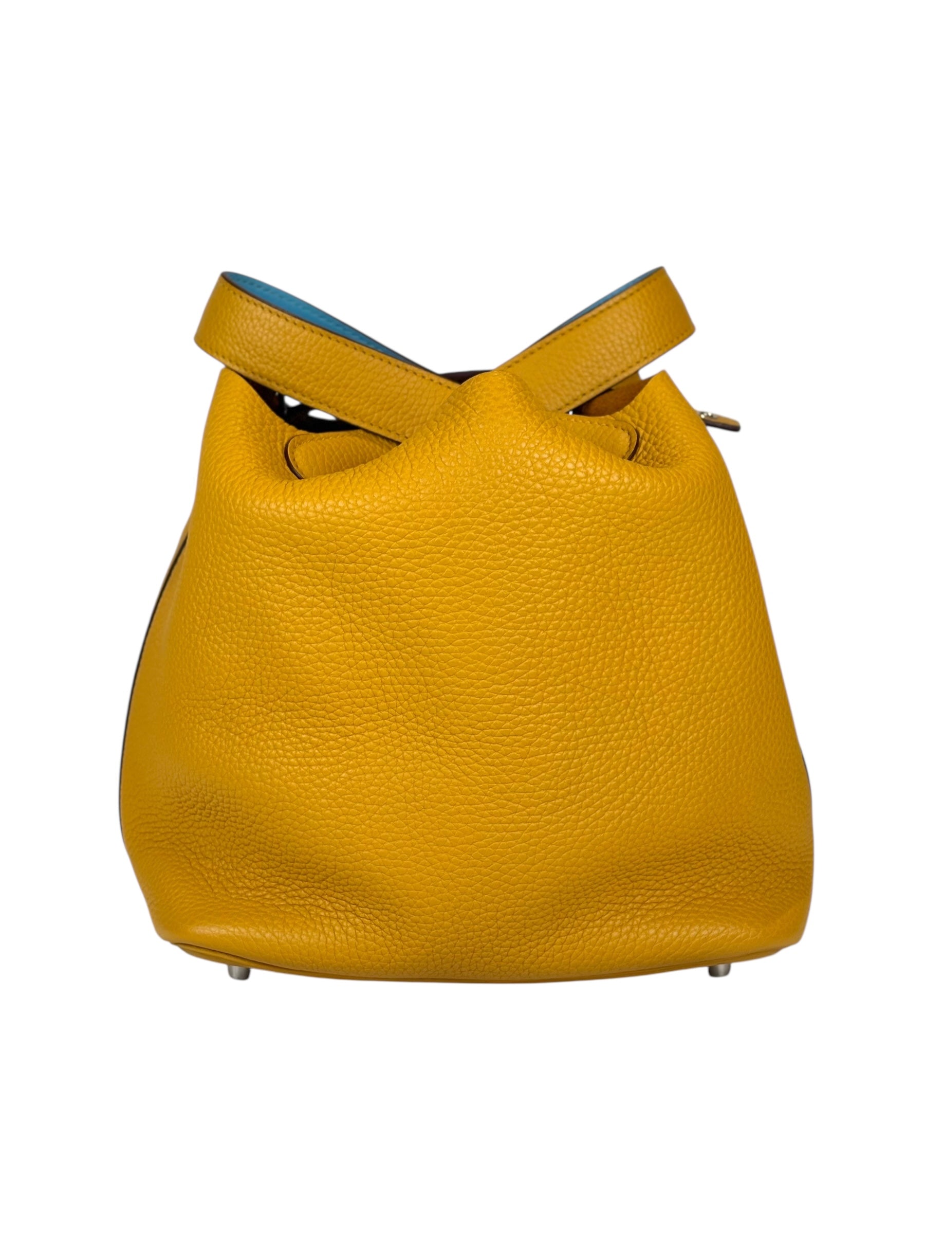 Hermes Picotin 22 Amber Clemence