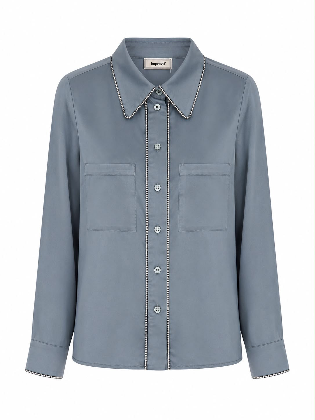 SHIRT DENIM STRASS MCL12209