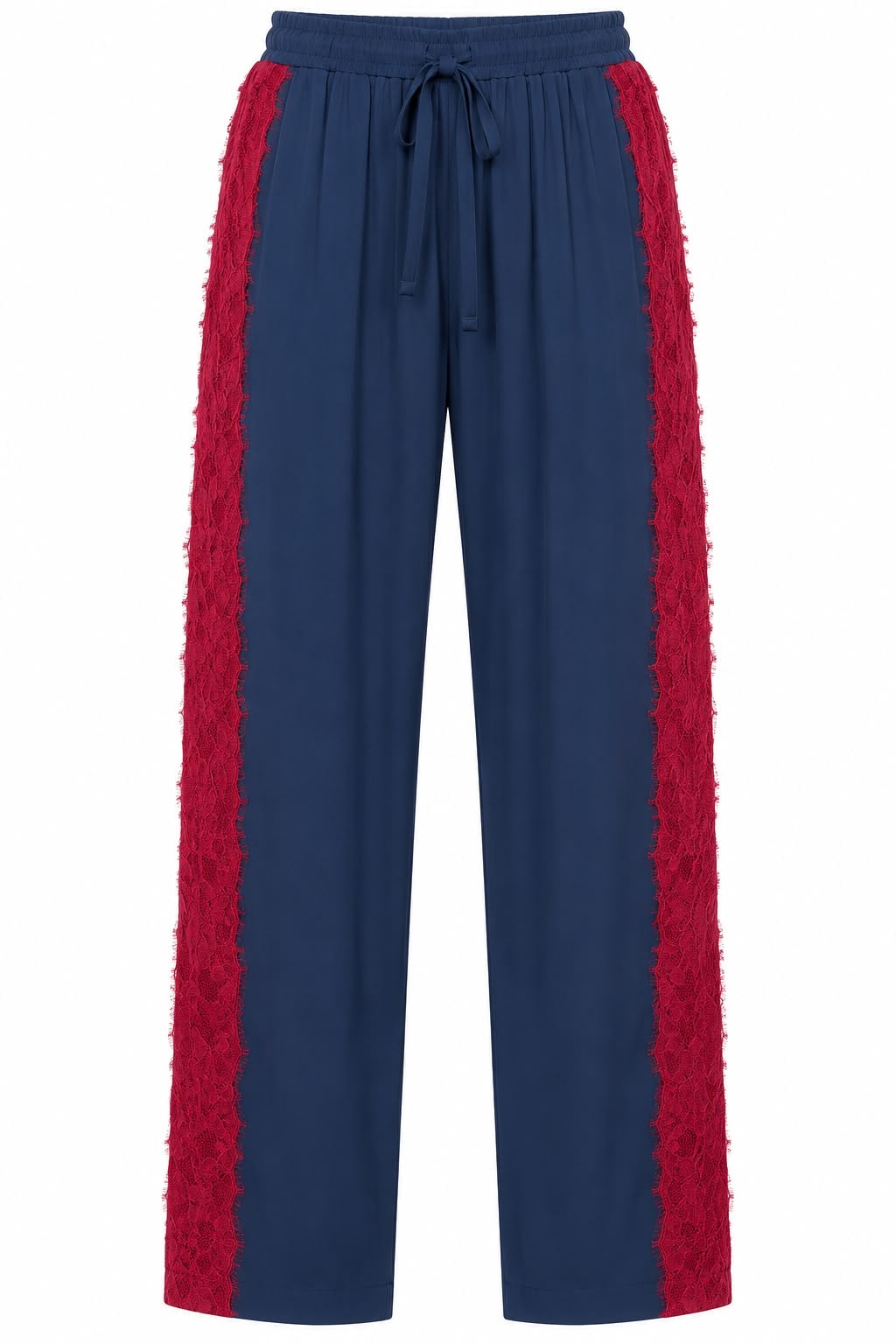 TROUSER GILLES PETROL AND BURGUNDY MCL13520