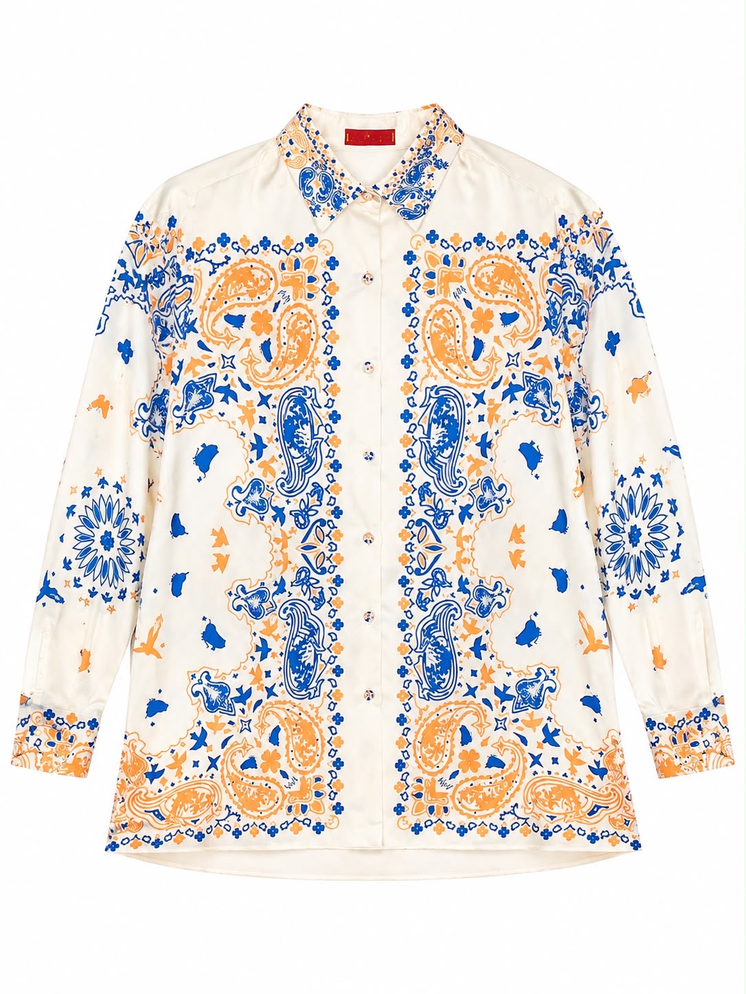 SHIRT BIANCA DOVE BANDANA ORANGE BLUE MCL11668
