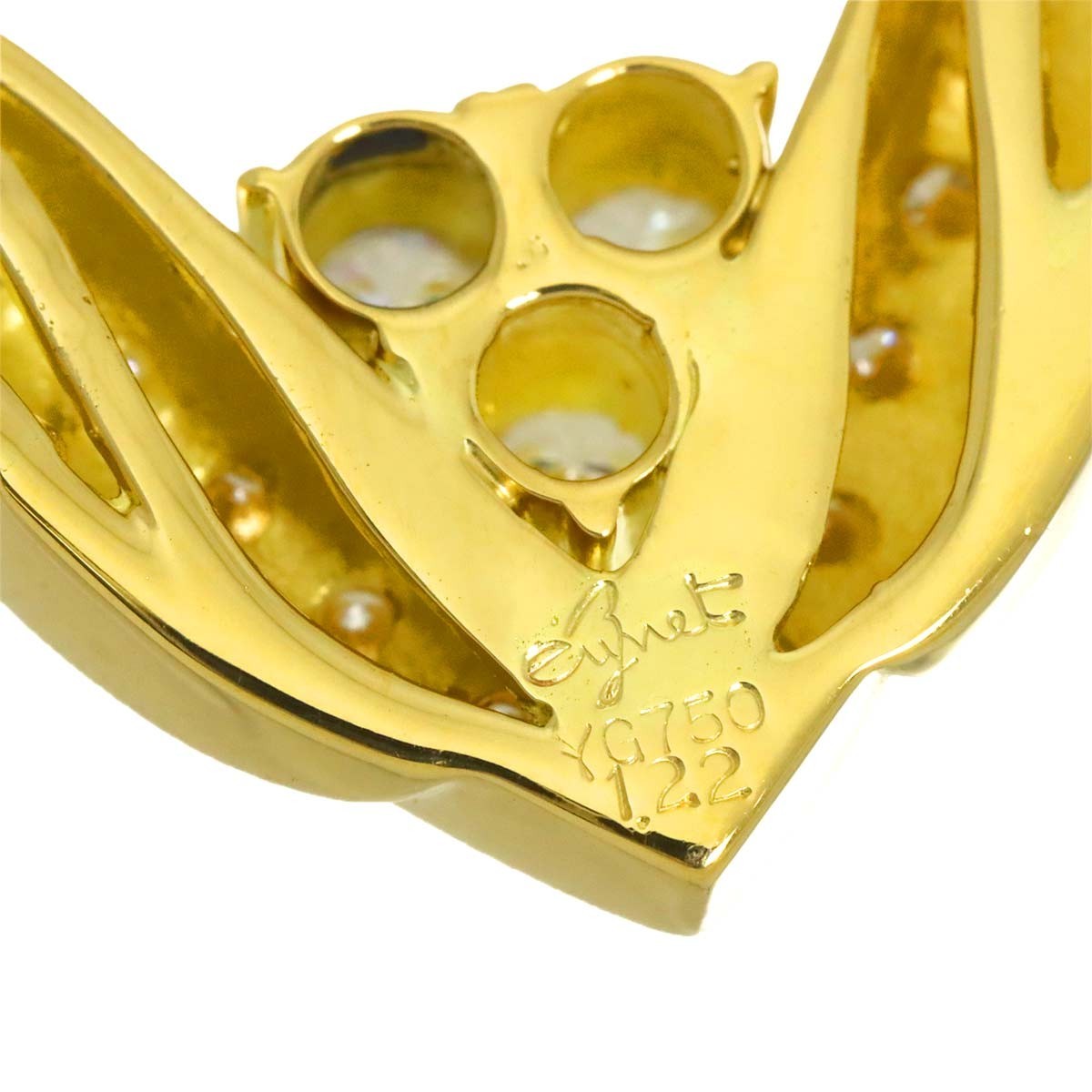 Jeunet Diamond 1.22ct Necklace 18K Yellow Gold 750 903359953