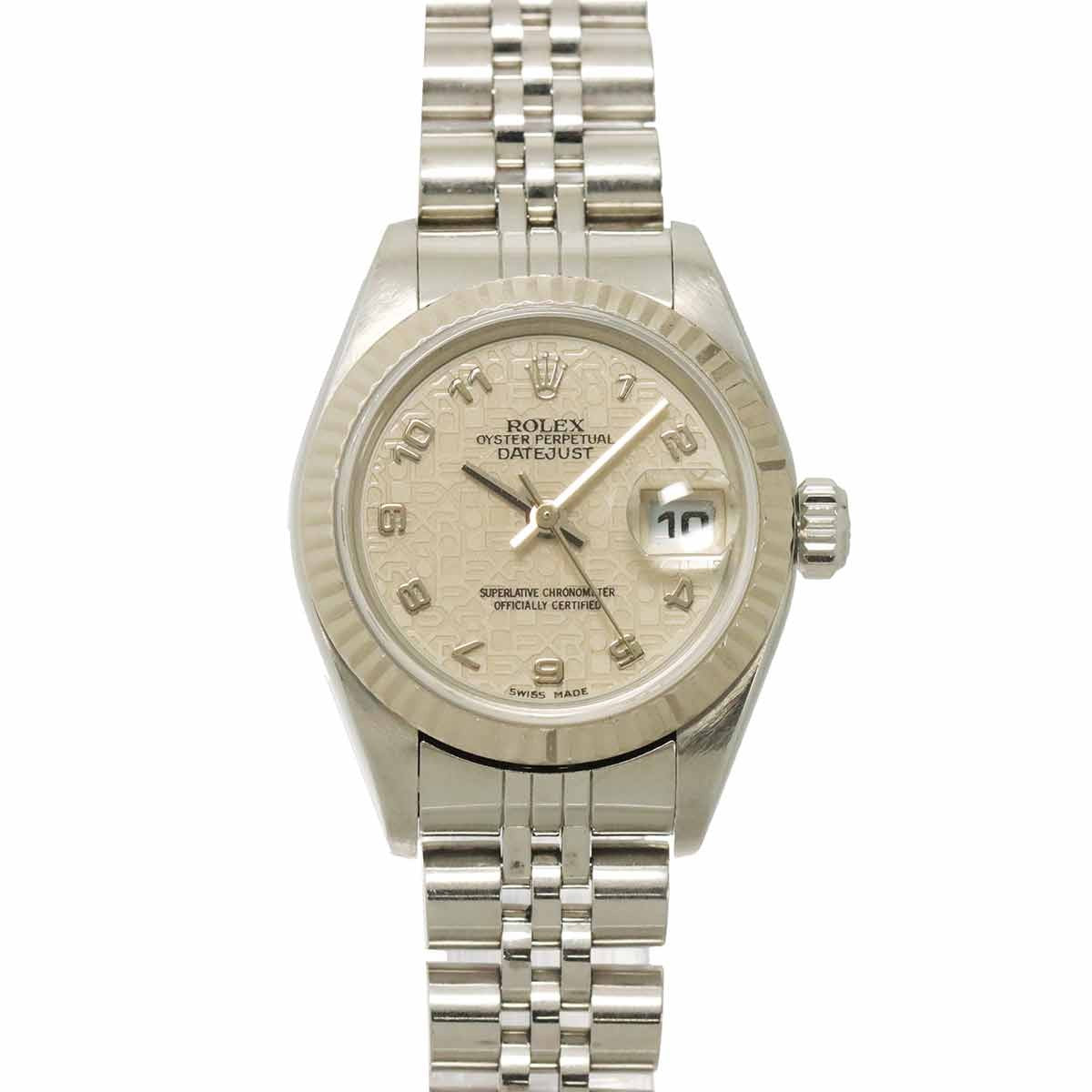 ROLEX Datejust 79174 Serial P 750 WG White Dial Ladies Watch 903148150