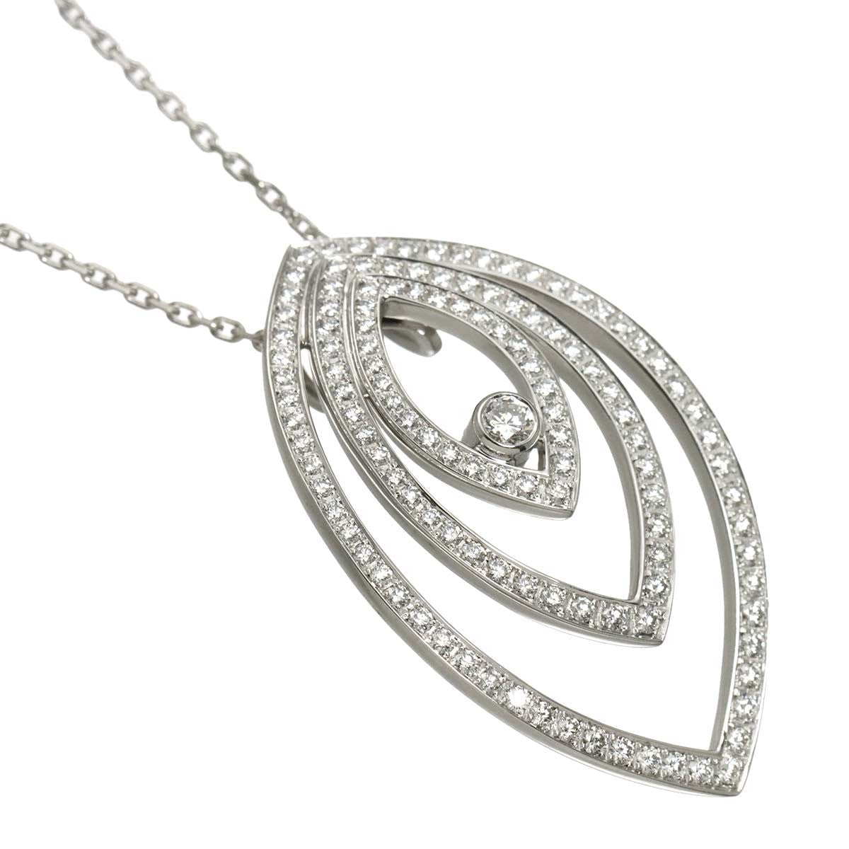 Chopard Diamond Necklace 18K White Gold 750 903189952