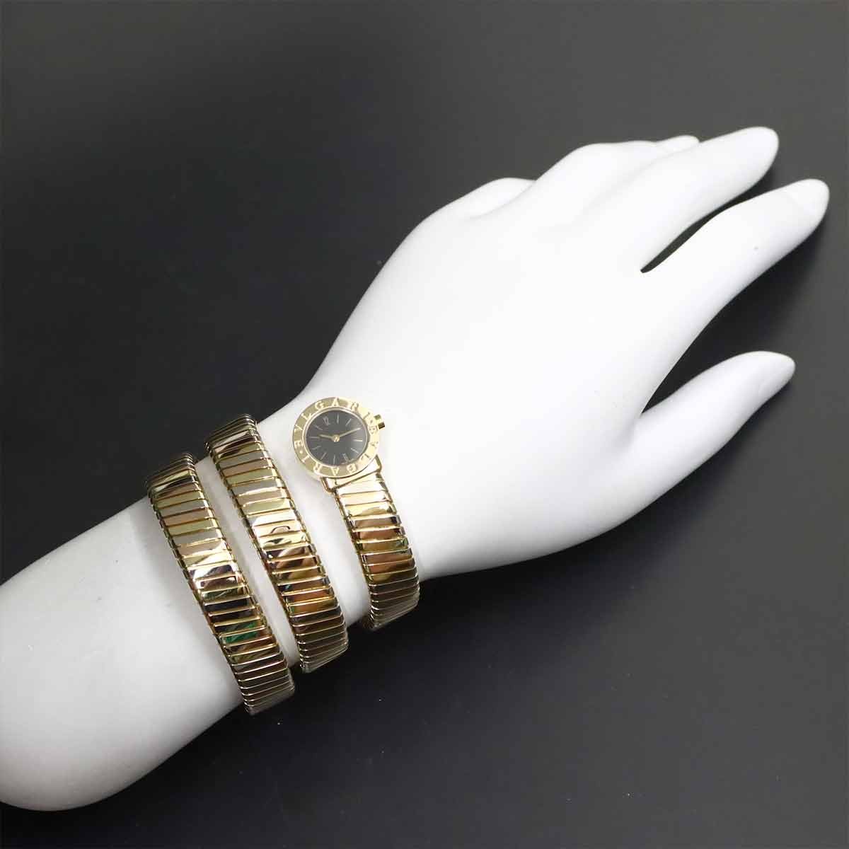 BVLGARI BVLGARIBVLGARI Tubogas BB191T Quartz K18YG K18WG K18PG Watch 903181613