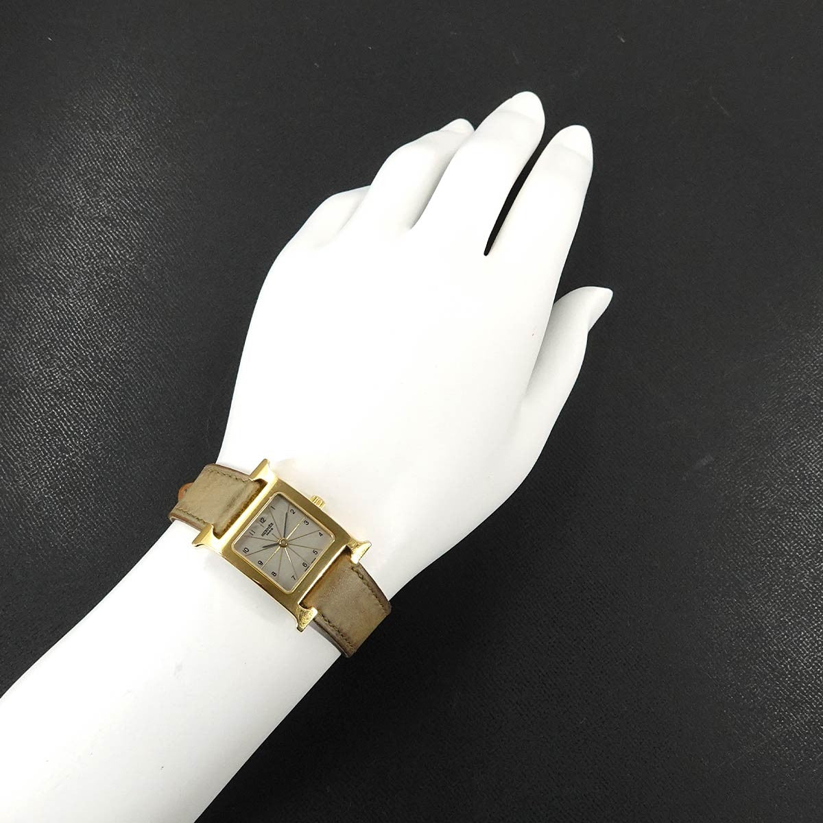 HERMES H Watch HH1 201 Quartz Gray Dial Ladies Watch 903013682