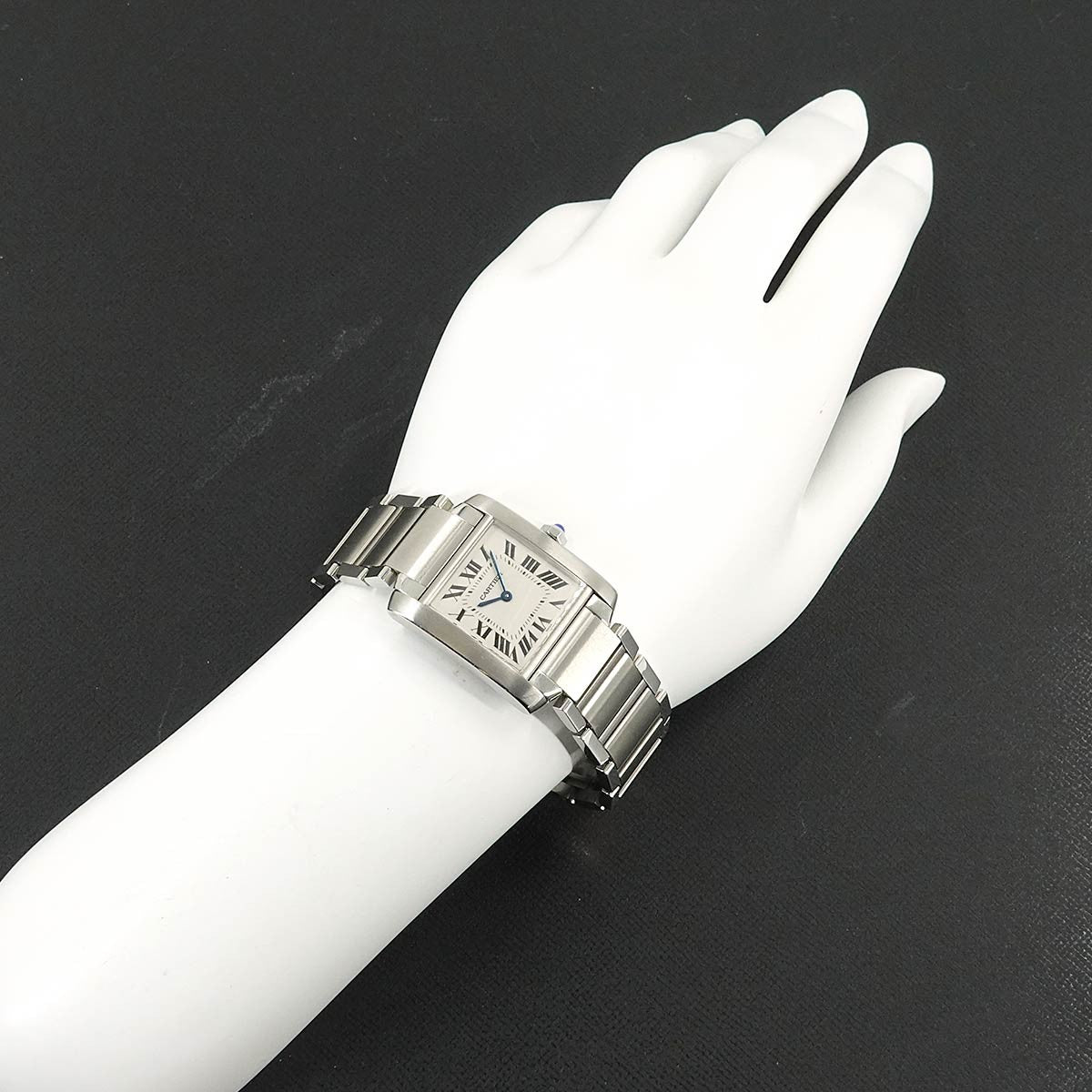 Cartier Tank Francaise MM W51003Q3 Quartz Cream Dial Boys Watch 902693522