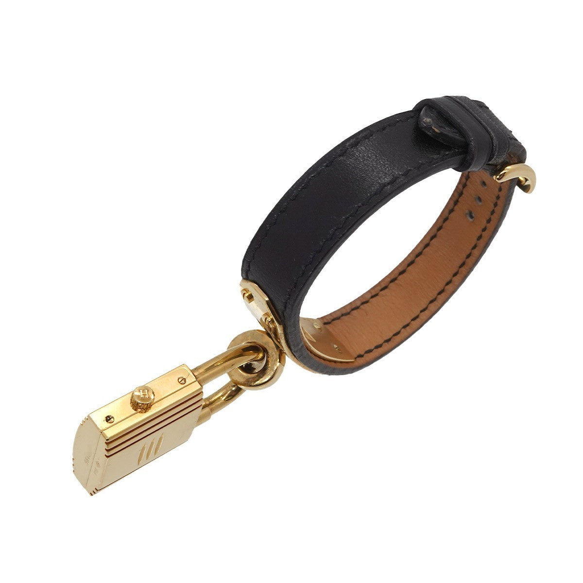 HERMES Kelly Watches Quartz Black Dial Vintage Cadena Ladies Watch 903446526
