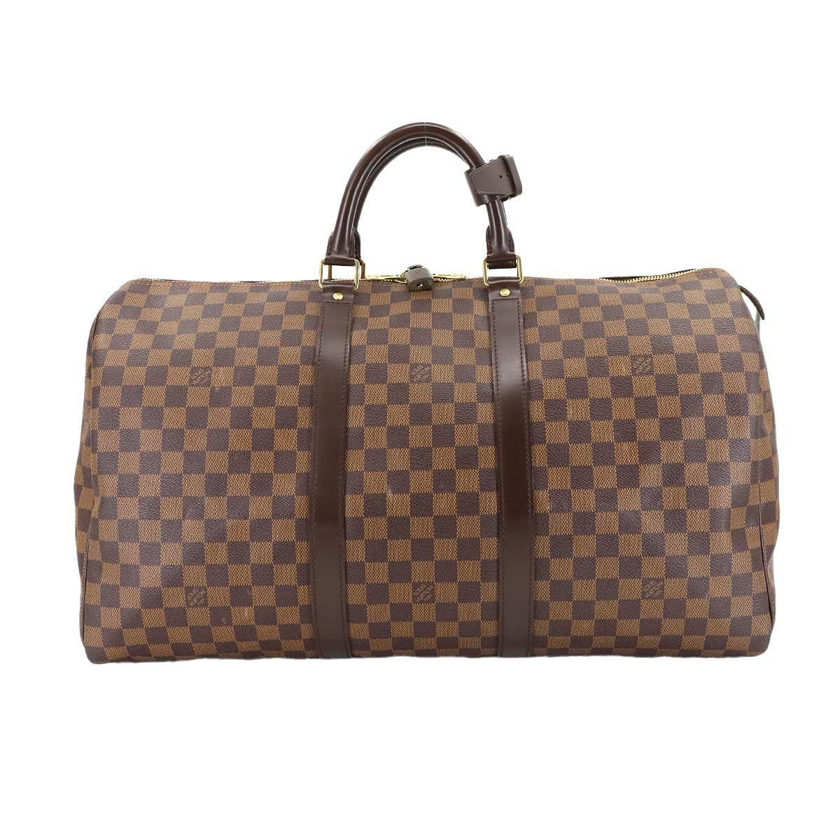 LOUIS VUITTON Damier Keepall 50 Luggage Ebene N41427 Unisex Travel 903015290