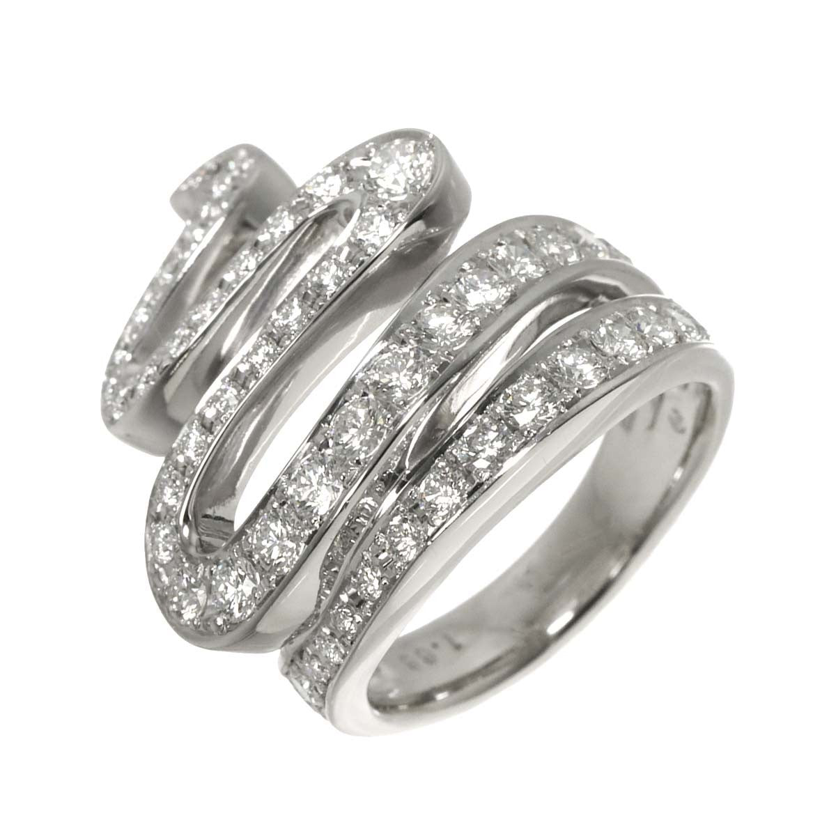 TASAKI Diamond 1.66ct Ring 18K White Gold 750 Size6.75-7.25(US) 903027260